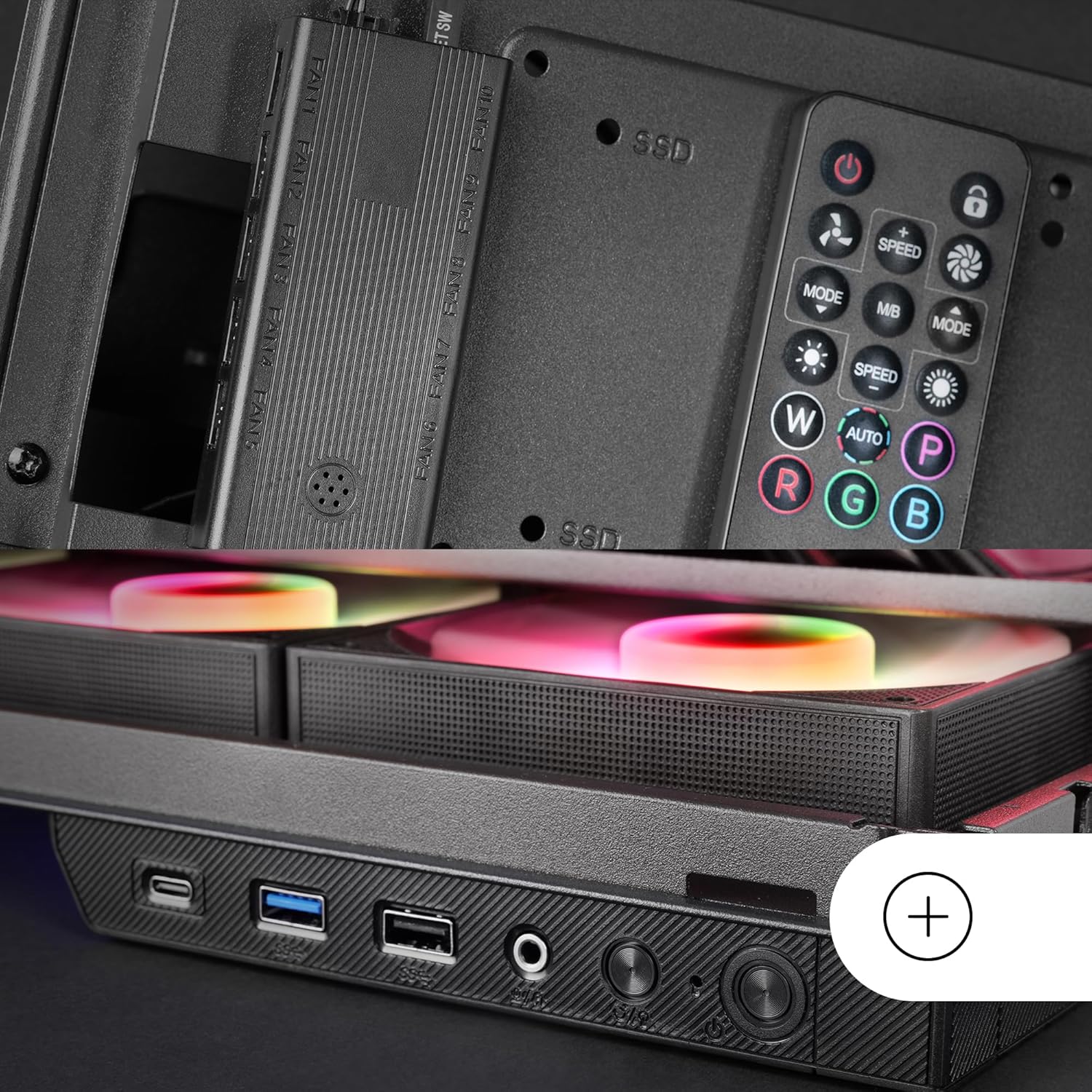 Mars Gaming MC-3GF - Case Gaming ATX Triplo Vetro Temperato, Nero - immagine 5