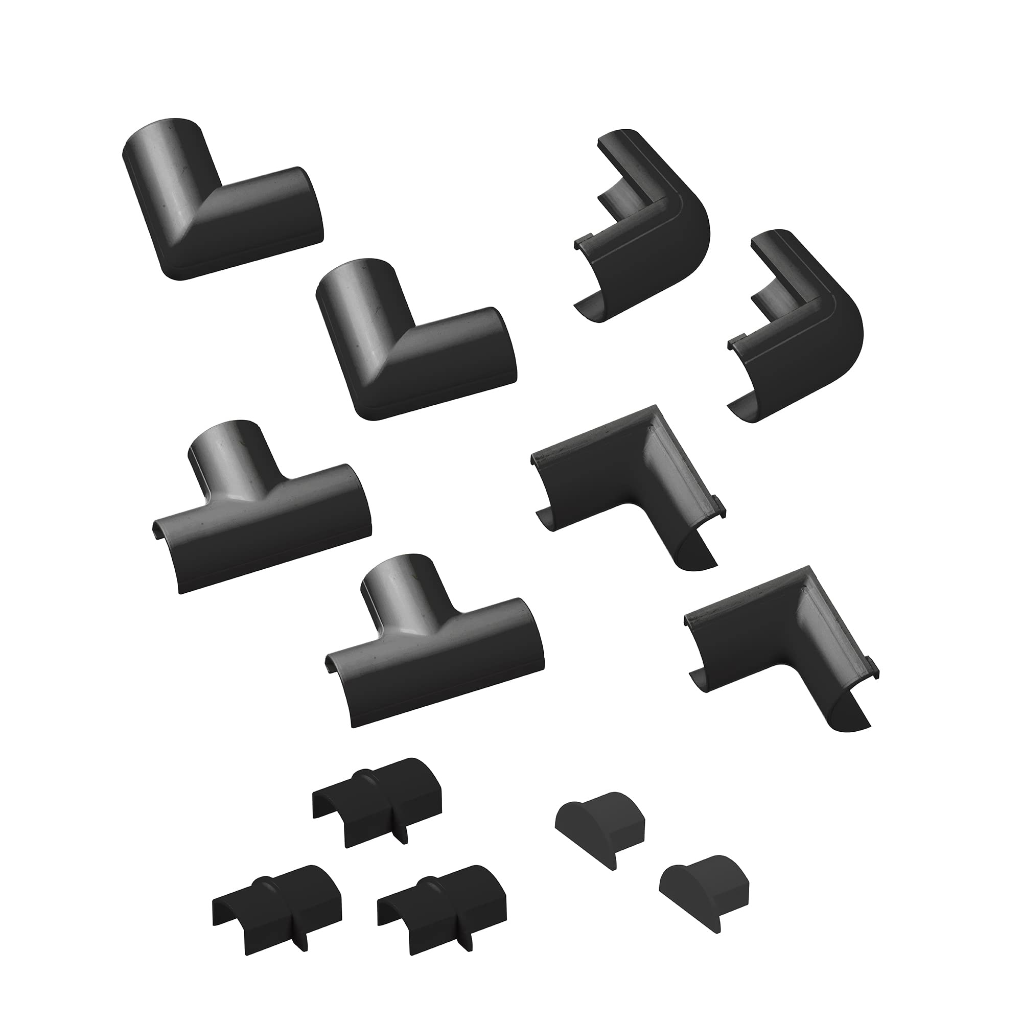 D-Line CLOAP2010B Accessori a Scatto - 20mm (P) x 10mm (A) - Nero