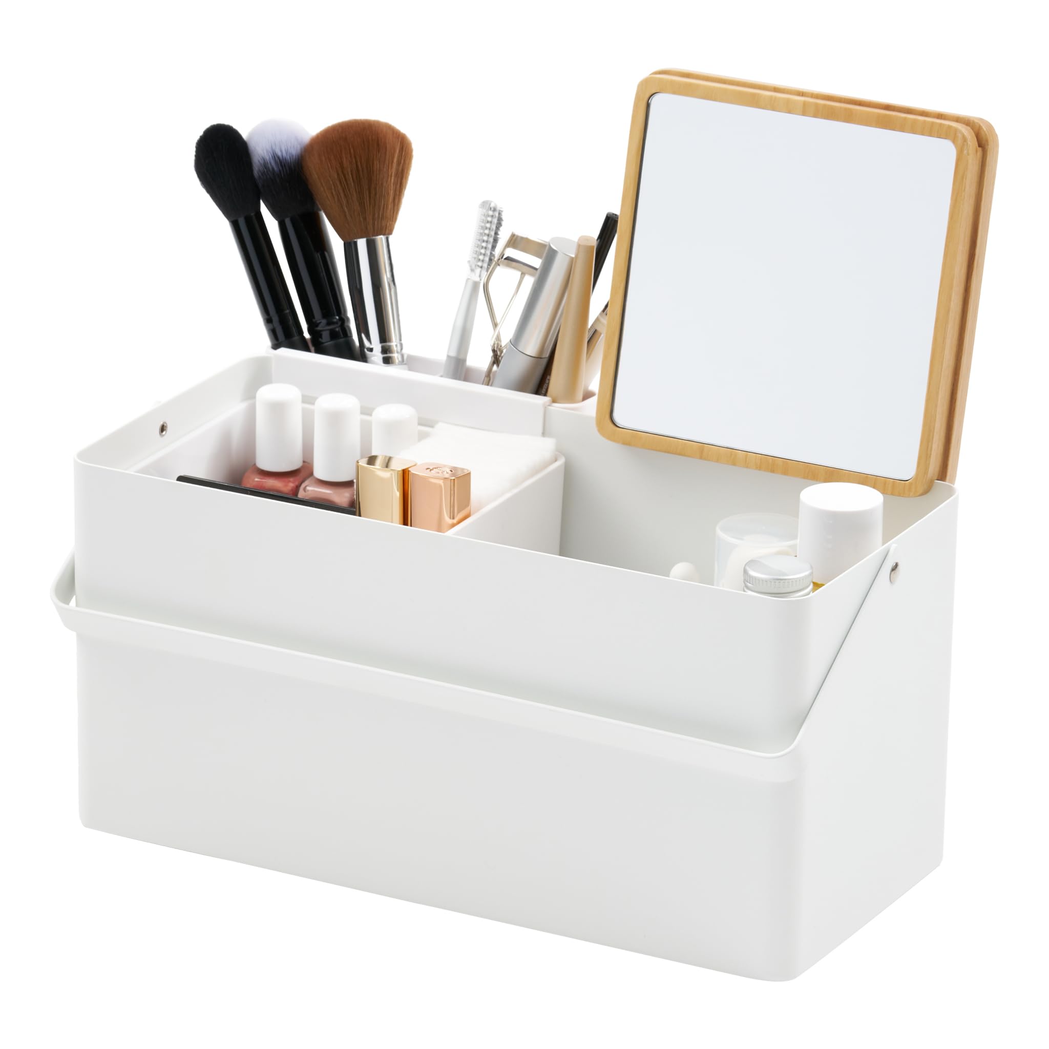 Yamazaki 5453 TOWER Makeup Box, White