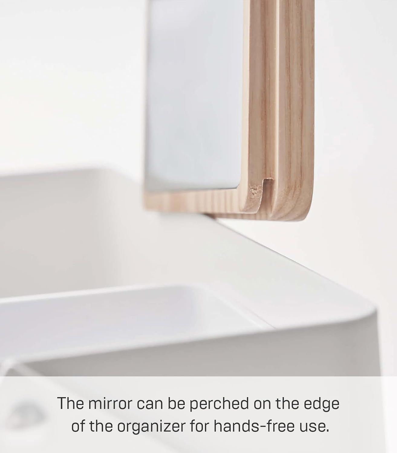 Yamazaki 5453 TOWER Makeup Box, White - immagine 4