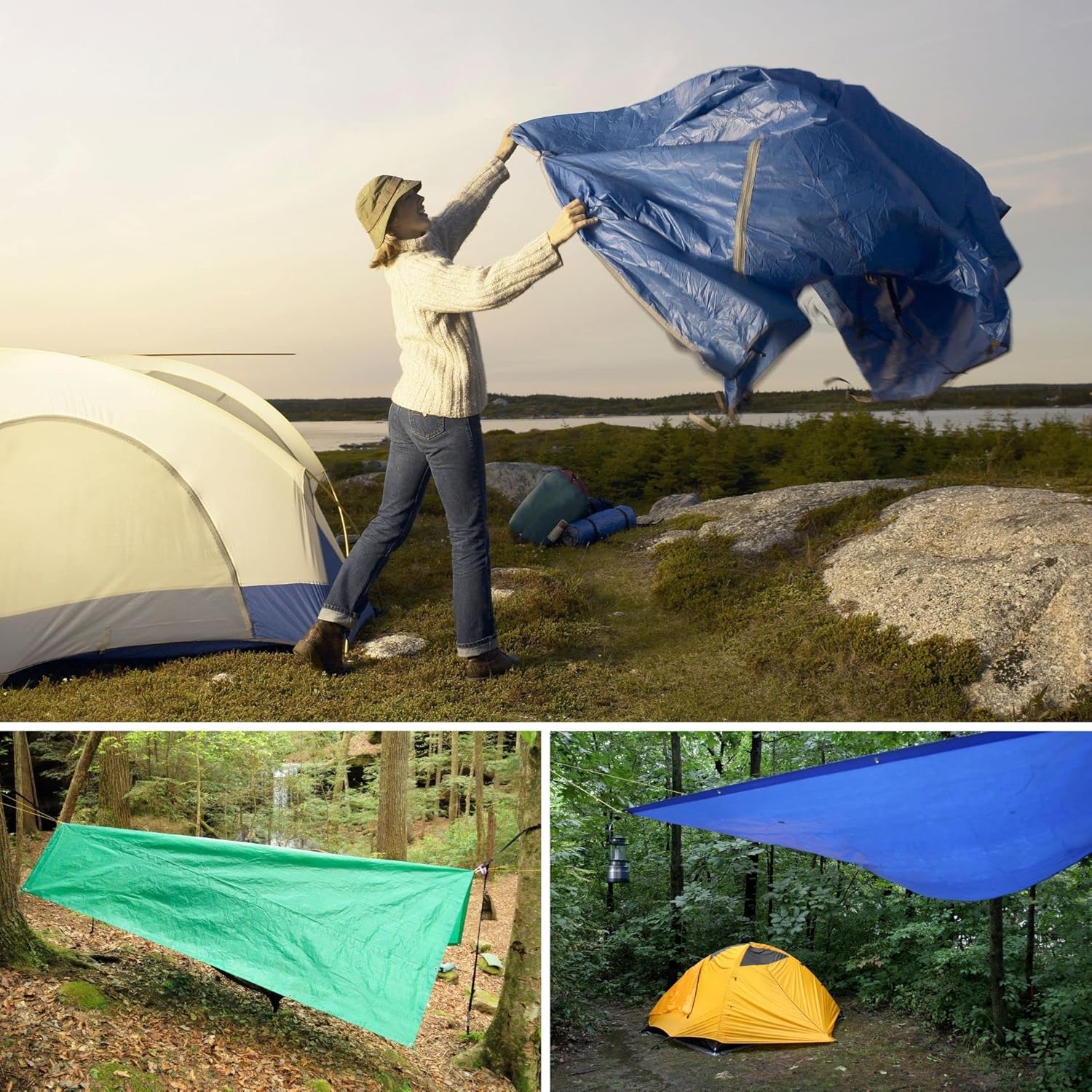 GARDENIX Telone multiuso in tessuto, marrone 200 g/m² (10 m x 10 m) - immagine 3