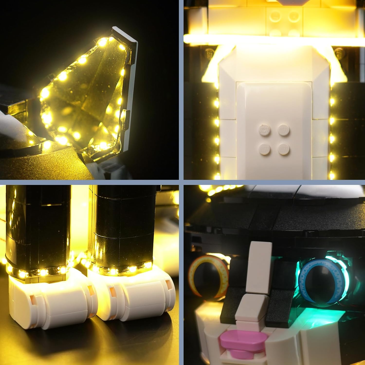 Set di luci compatibili con Lego Tuxedo Cat 21349 - immagine 3