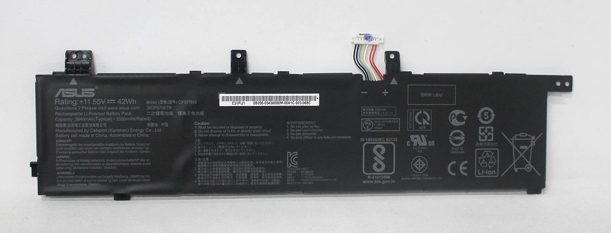 ASUS 0B200-03430000 ricambio per notebook Batteria Marca