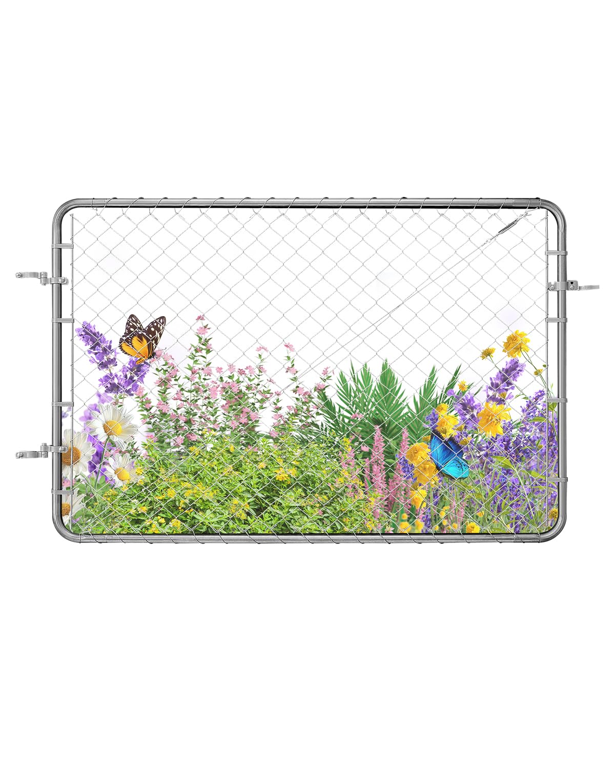 Vevor Cancello per Recinzione a Maglie di Catena 183x122 cm