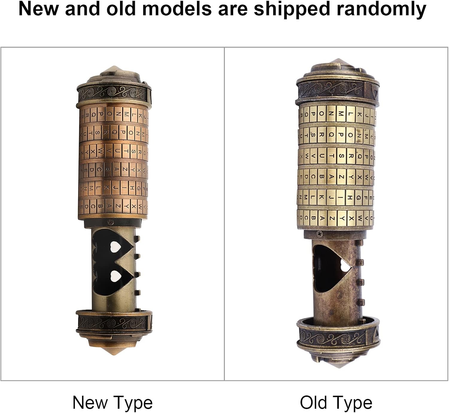 Cryptex Lock - Scatola Puzzle Retrò in Metallo - immagine 2