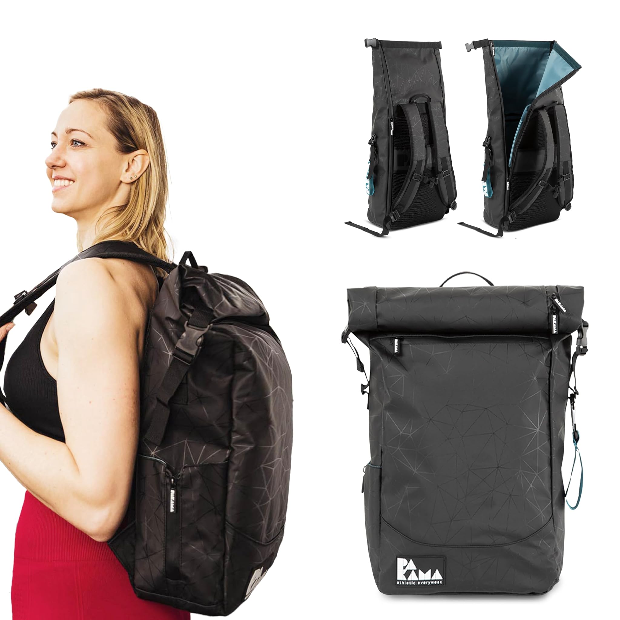 PAKAMA Daypack Zaino Rolltop 25L Impermeabile