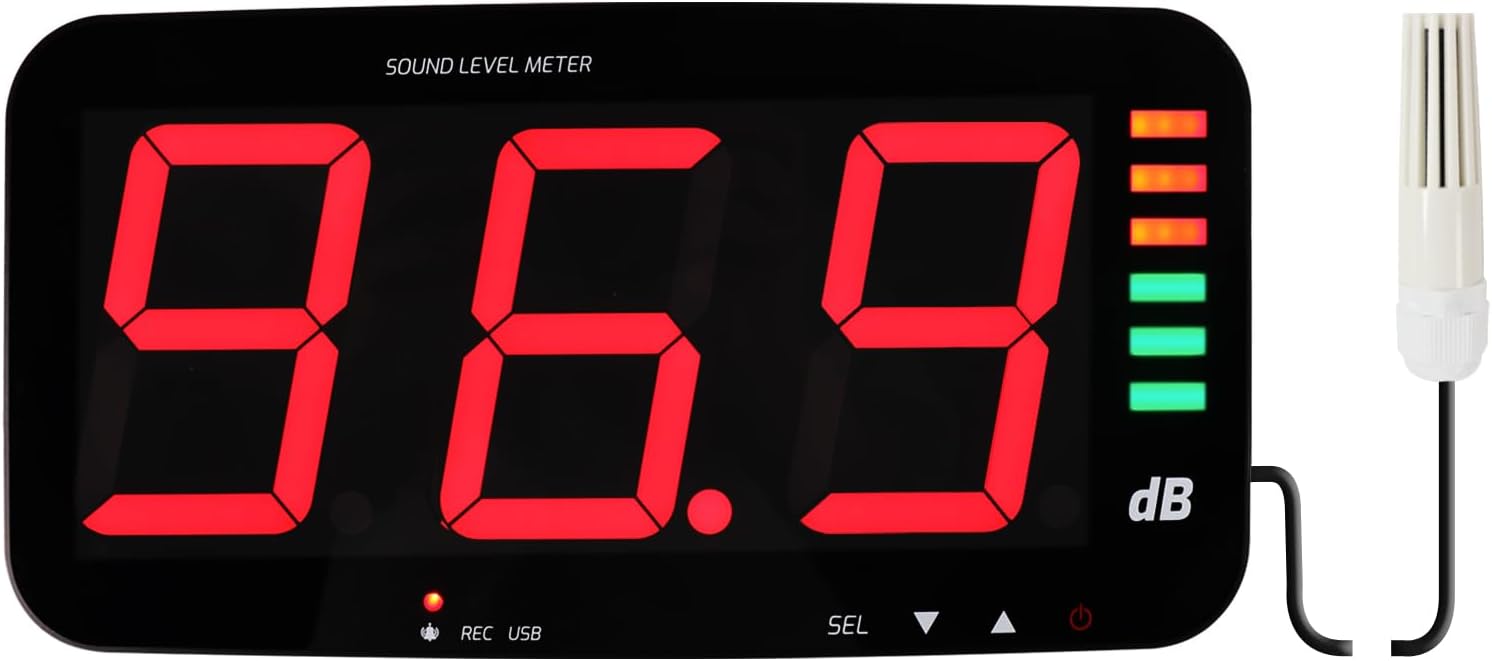 Misuratore Livello Suono Digitale 30-130 dB