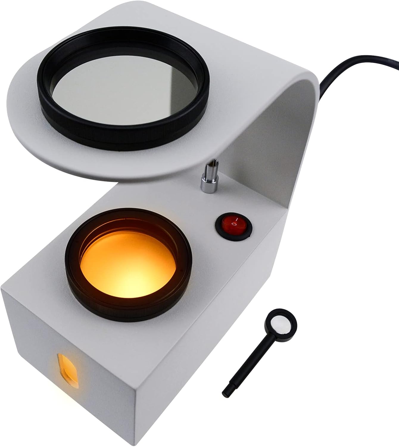 Polaroscopio con Luce LED e Filtri Rotanti in Vetro