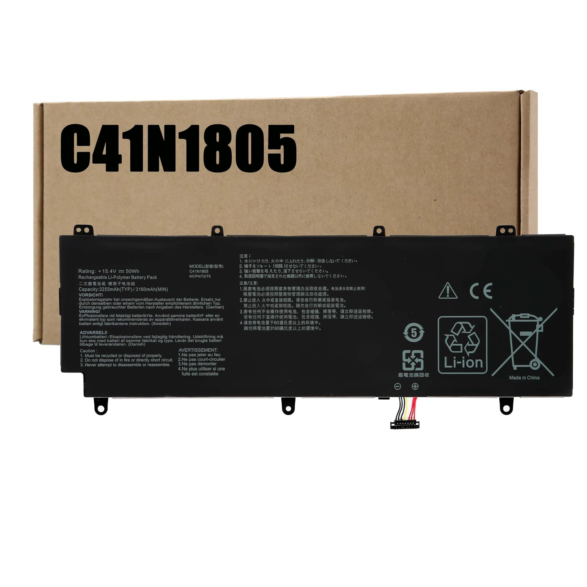 Blesys C41N1805 - Batteria per Asus GX531GM