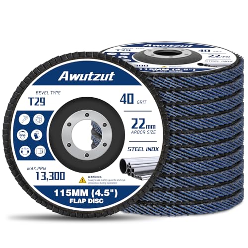 Dischi Lamellari 115mm Grana 40 per Smerigliatrice (10 Pz)