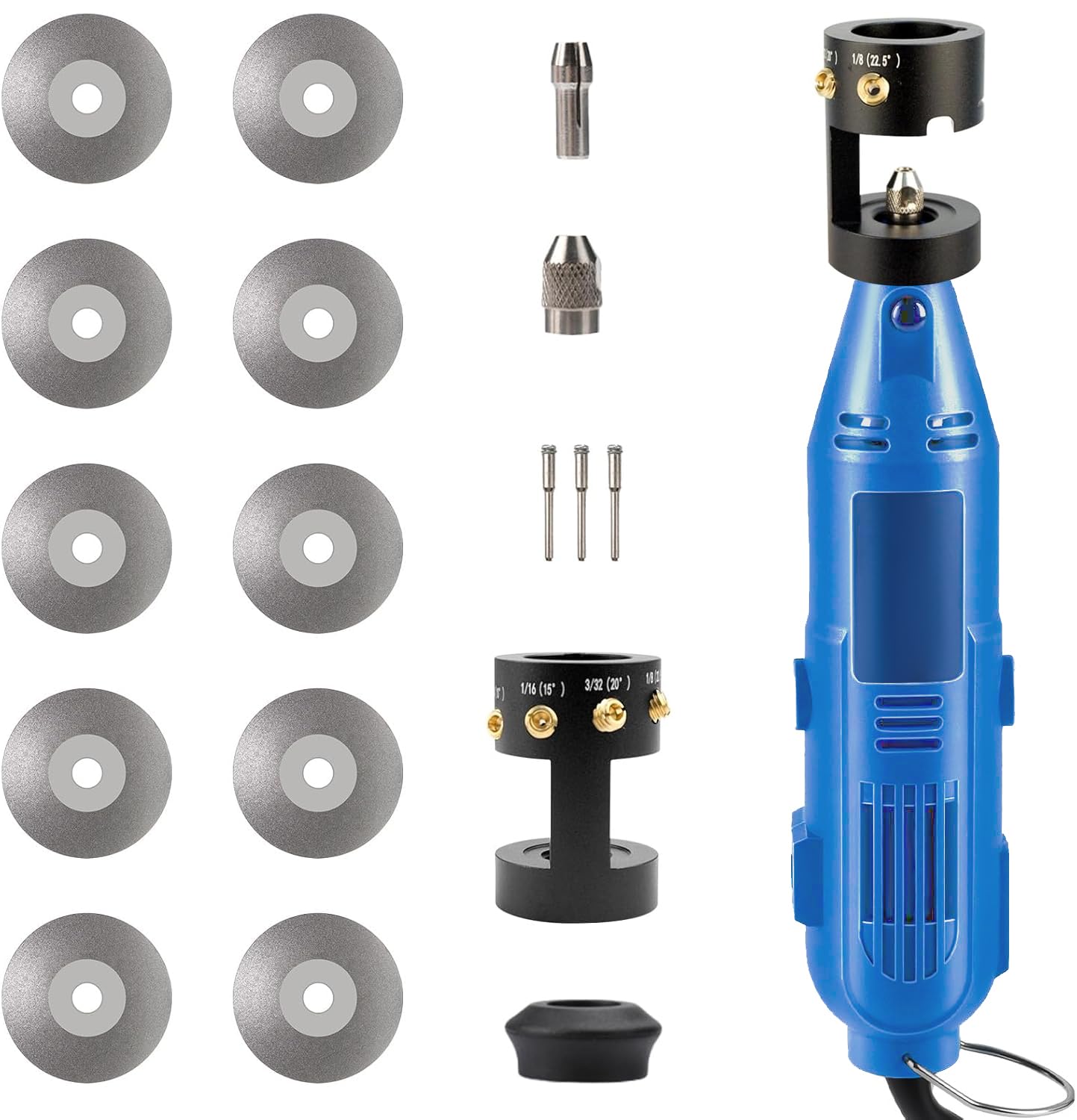 Smerigliatrice Elettrodi TIG 260W con Blocco di Levigatura