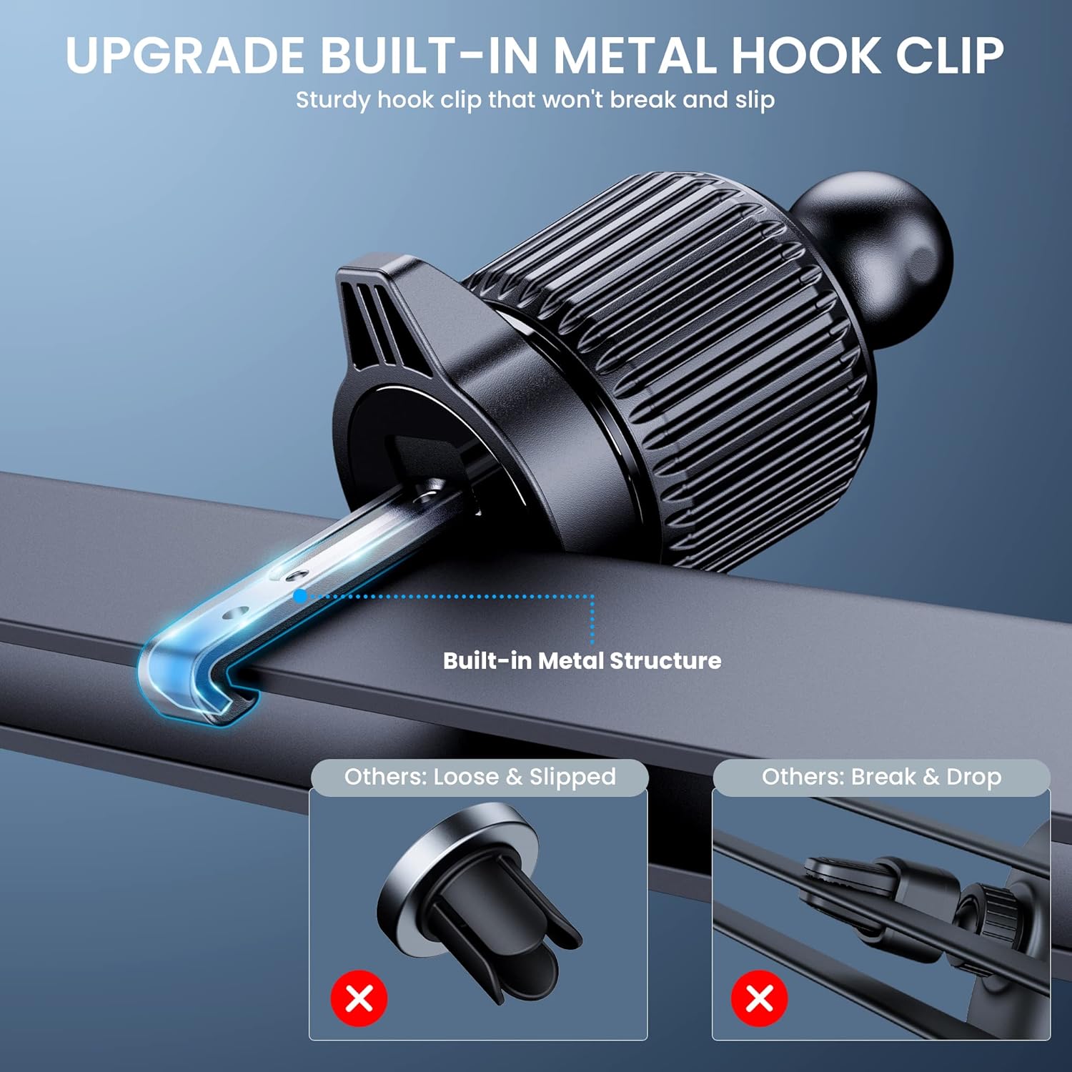 Porta Cellulare Auto per Presa D'aria 360 Gradi - immagine 4