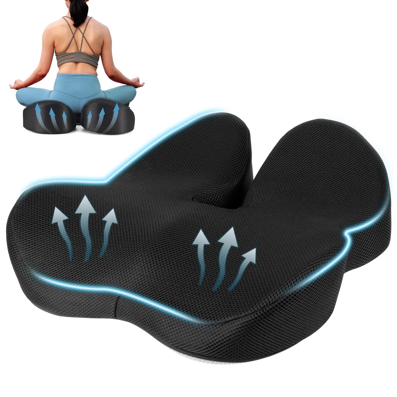 Cuscino Sedia Ufficio Ortopedico Memory Foam