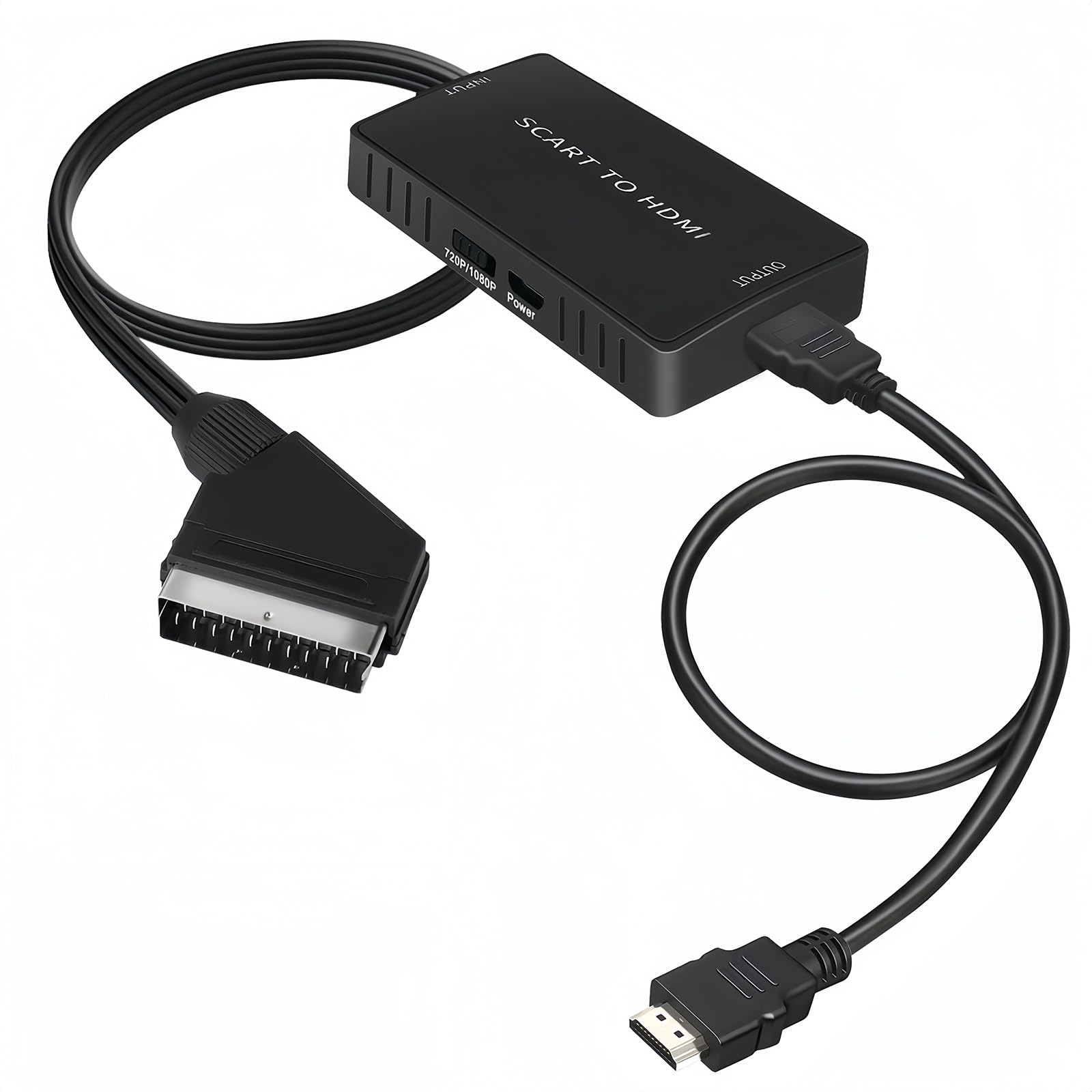 Convertitore da SCART a HDMI con Commutatore 720p/1080p