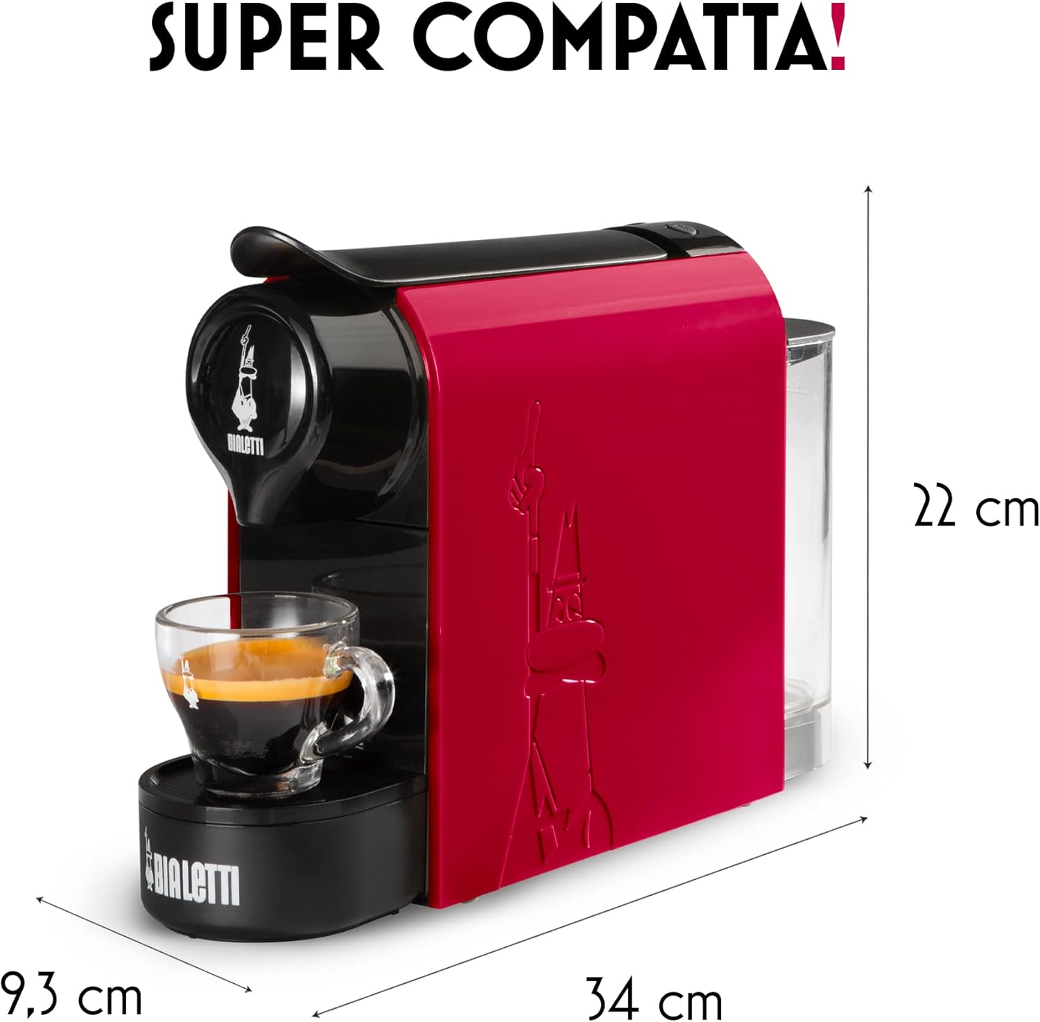 Bialetti Gioia - Macchina Caffè Espresso, Rosso - immagine 5