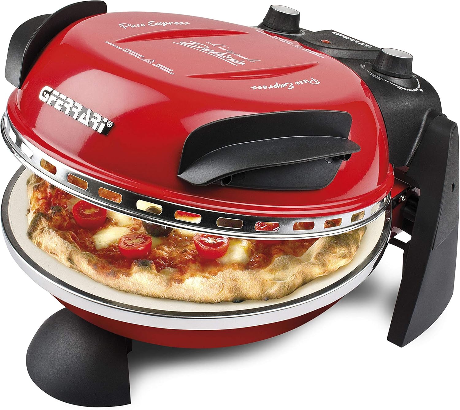 G3 Ferrari G10006 Pizza Express Delizia - Forno Pizza 1200W, Rosso