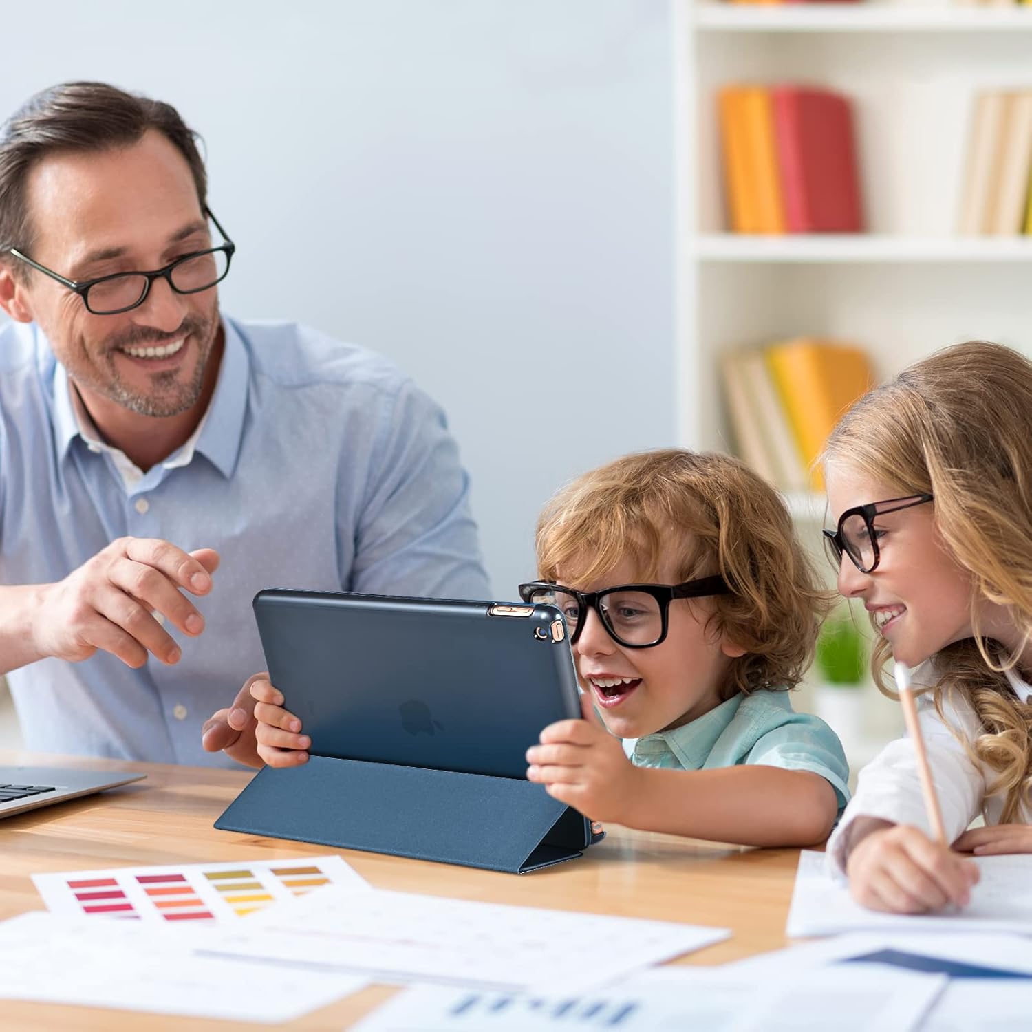 Procase Cover iPad 9/8/7 Generazione 10,2 Pollici - Blu Marino - immagine 3