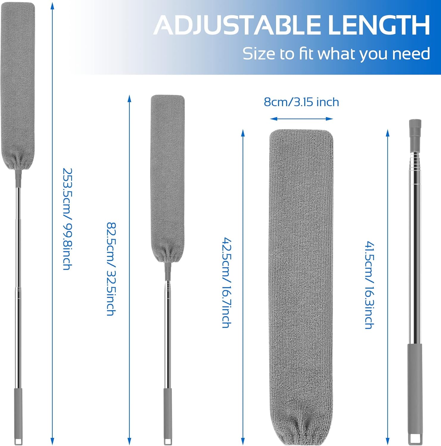 Dobiger Spolverino Allungabile 2,5m Ultra Sottile - immagine 2