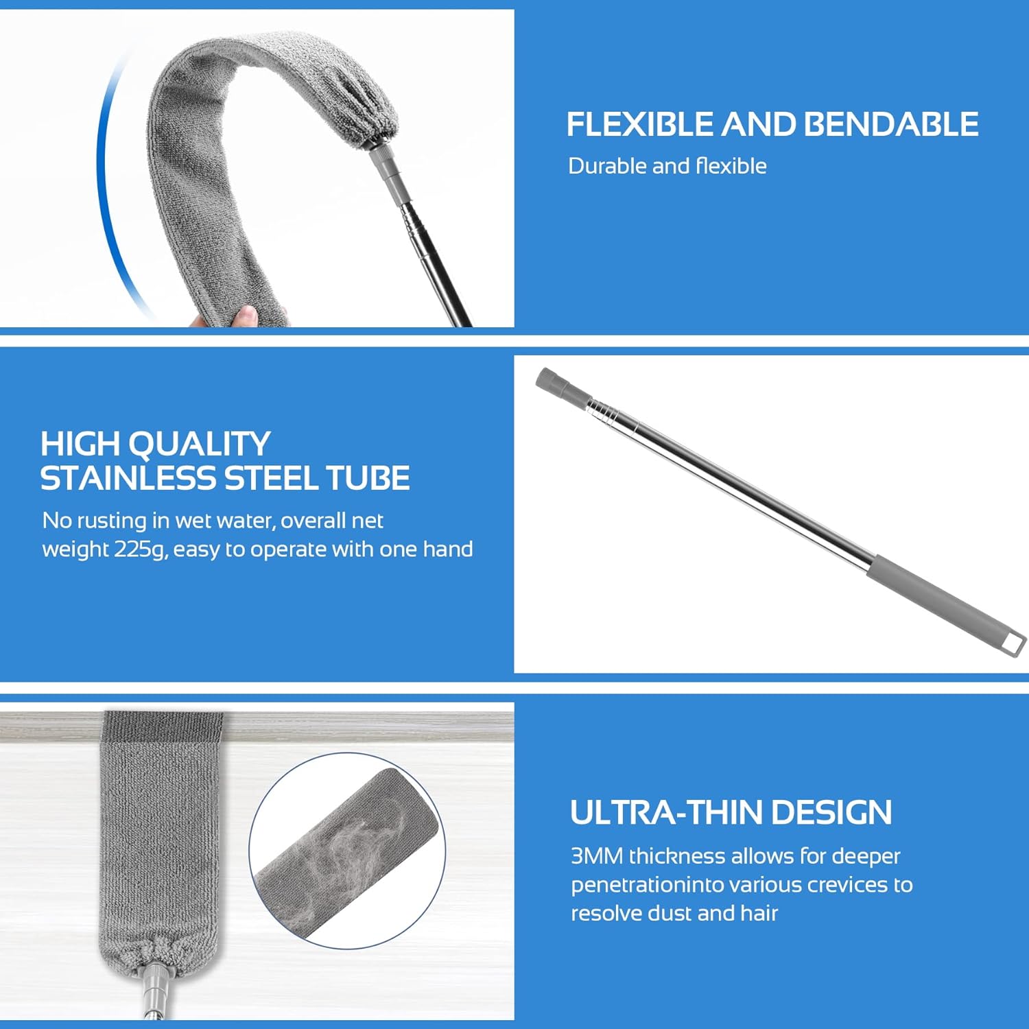 Dobiger Spolverino Allungabile 2,5m Ultra Sottile - immagine 3