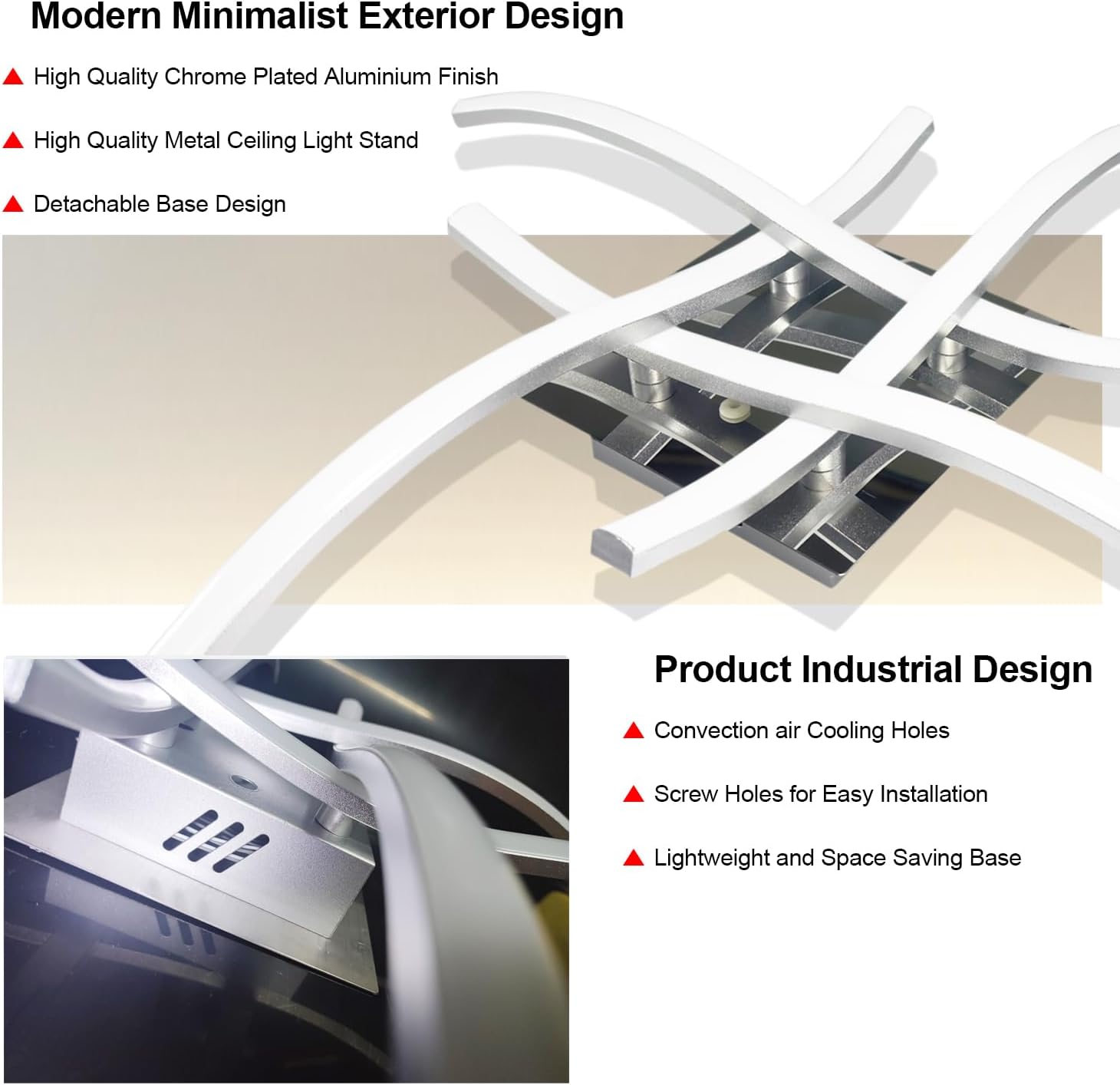 Sweier Plafoniera LED Dimmerabile 28W con Telecomando - immagine 3