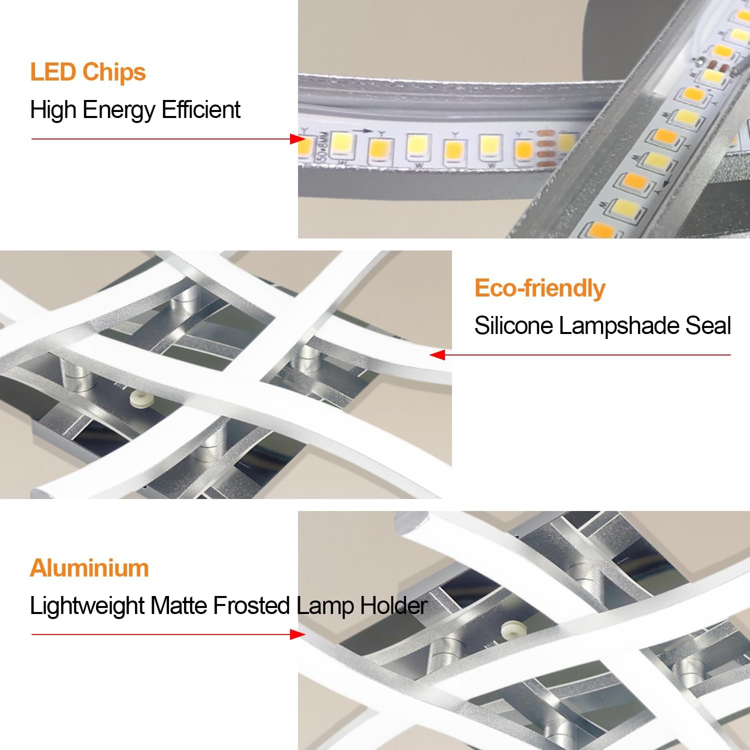 Sweier Plafoniera LED Dimmerabile 28W con Telecomando - immagine 4