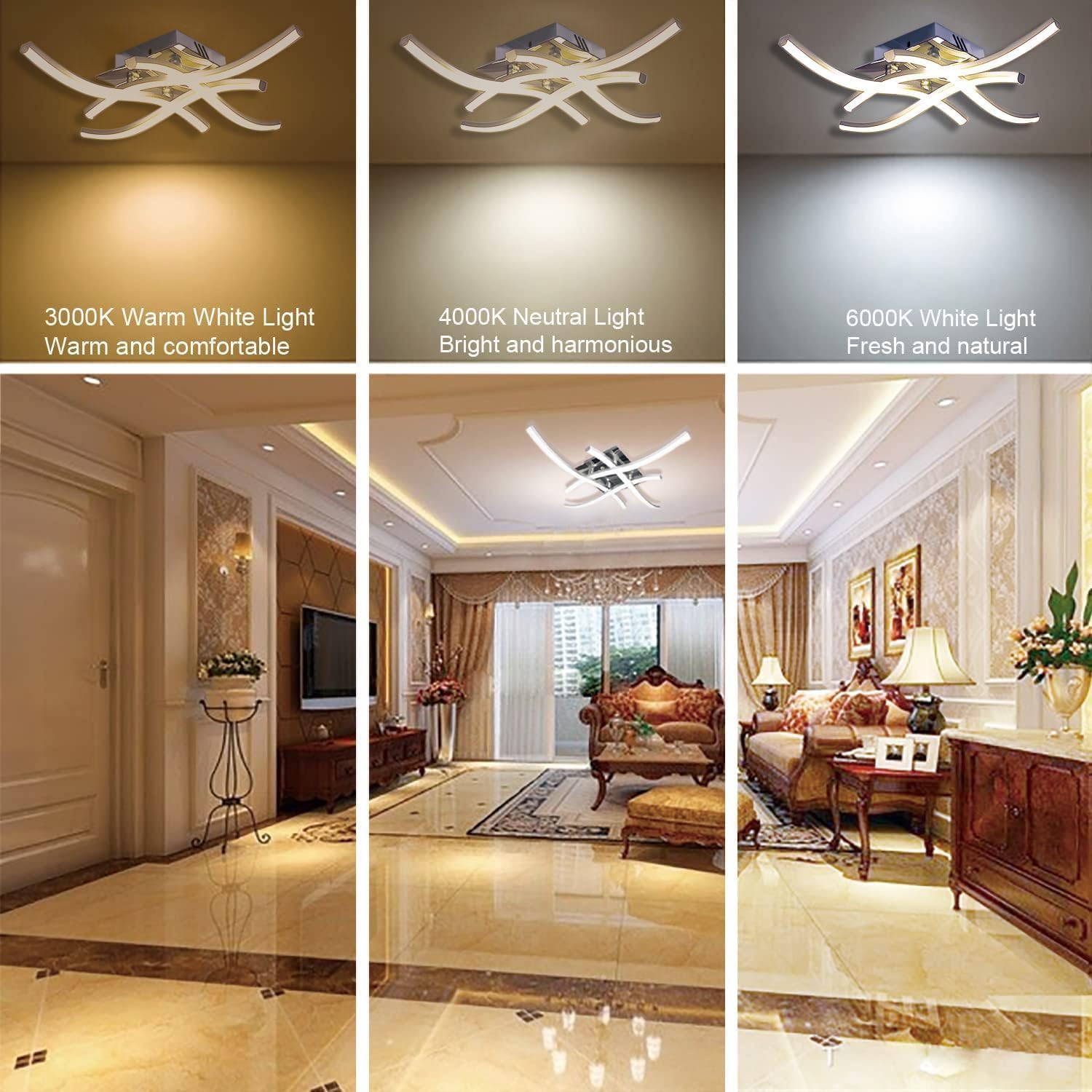 Sweier Plafoniera LED Dimmerabile 28W con Telecomando - immagine 9