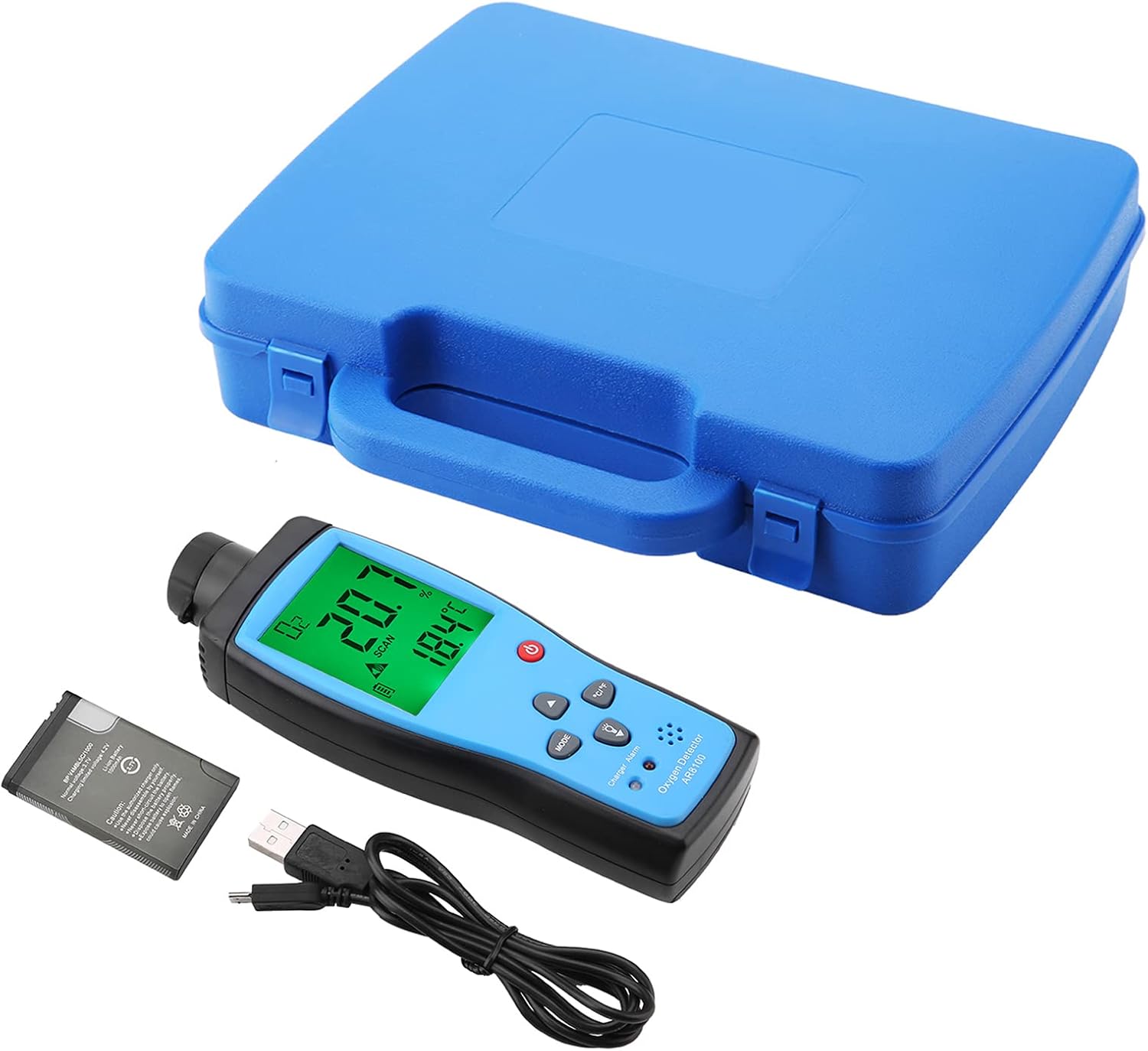 Rilevatore di Ossigeno Portatile con Display LCD - immagine 7