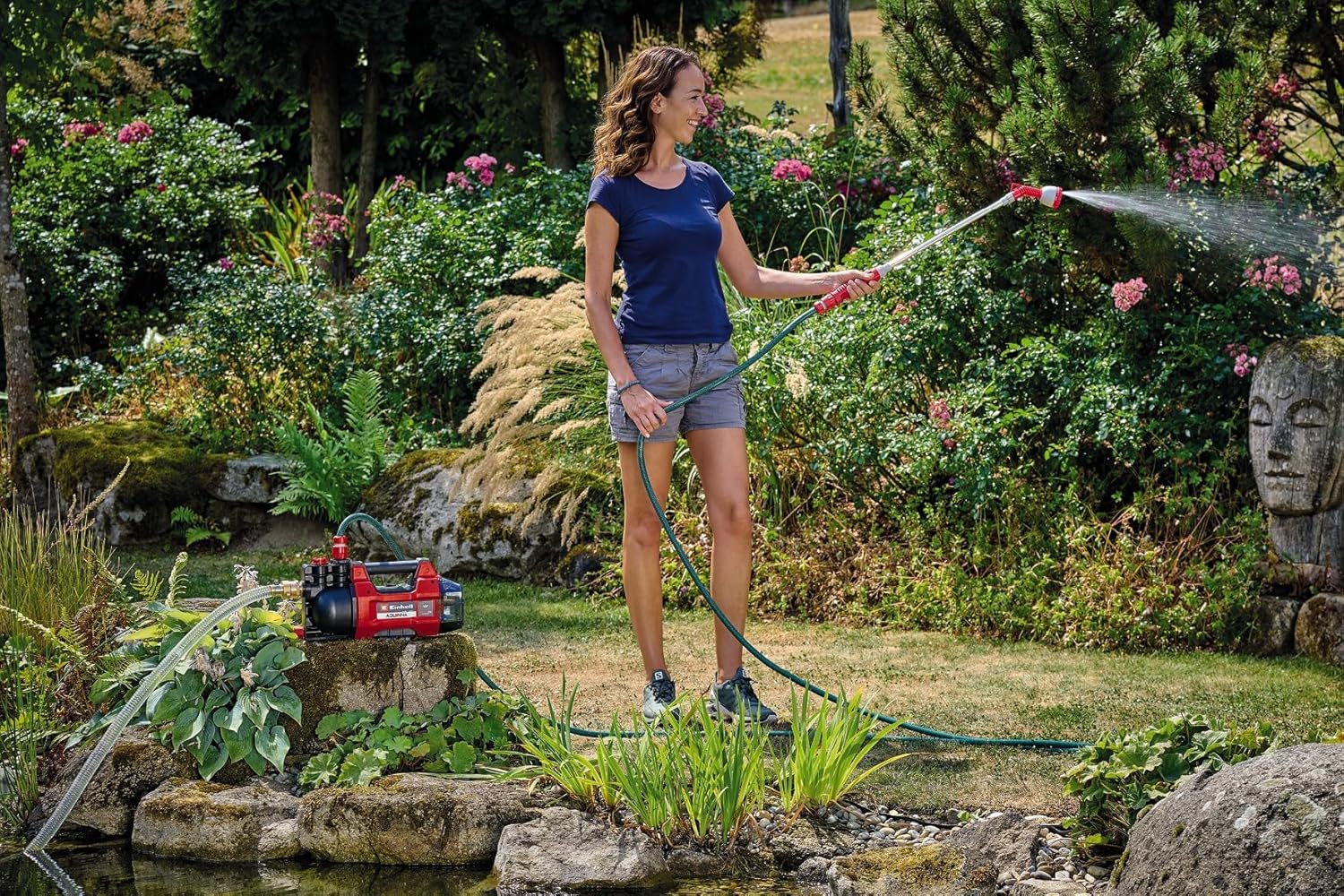 Einhell Pompa da Giardino a Batteria AQUINNA 18/28 - immagine 3