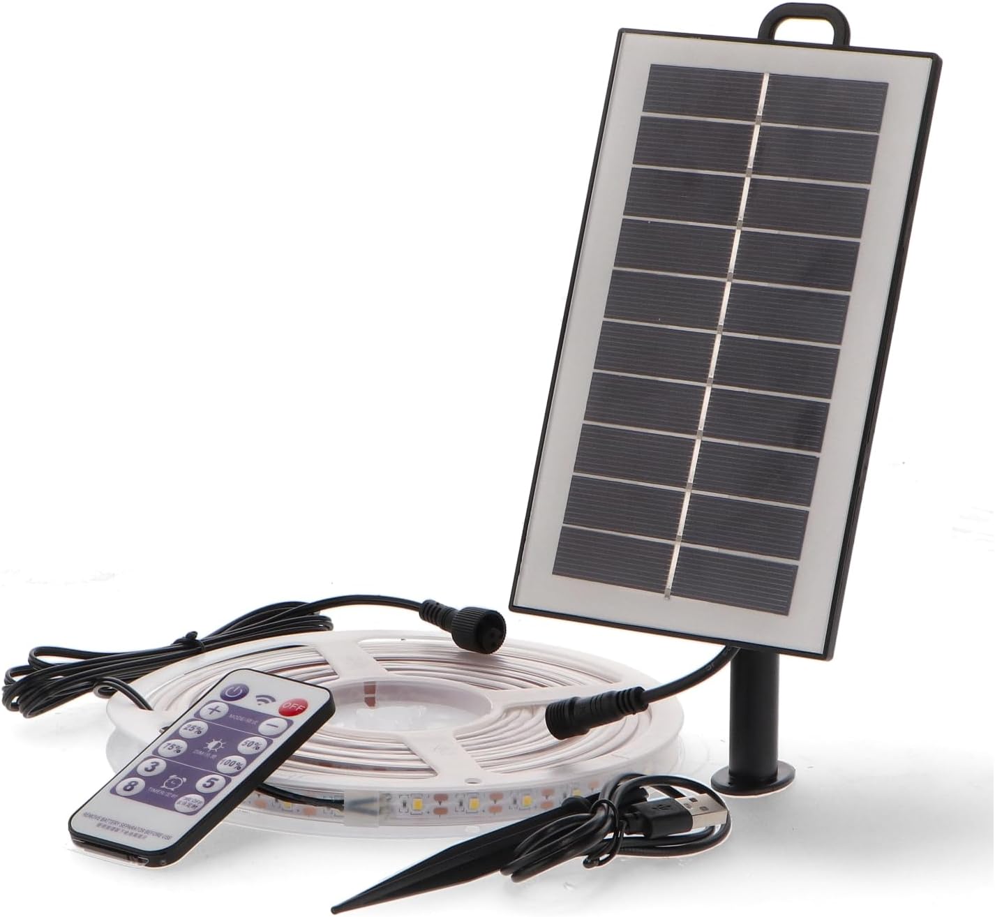 Blendend Smd2835 - Striscia LED solare 300L 3000K - 5 metri