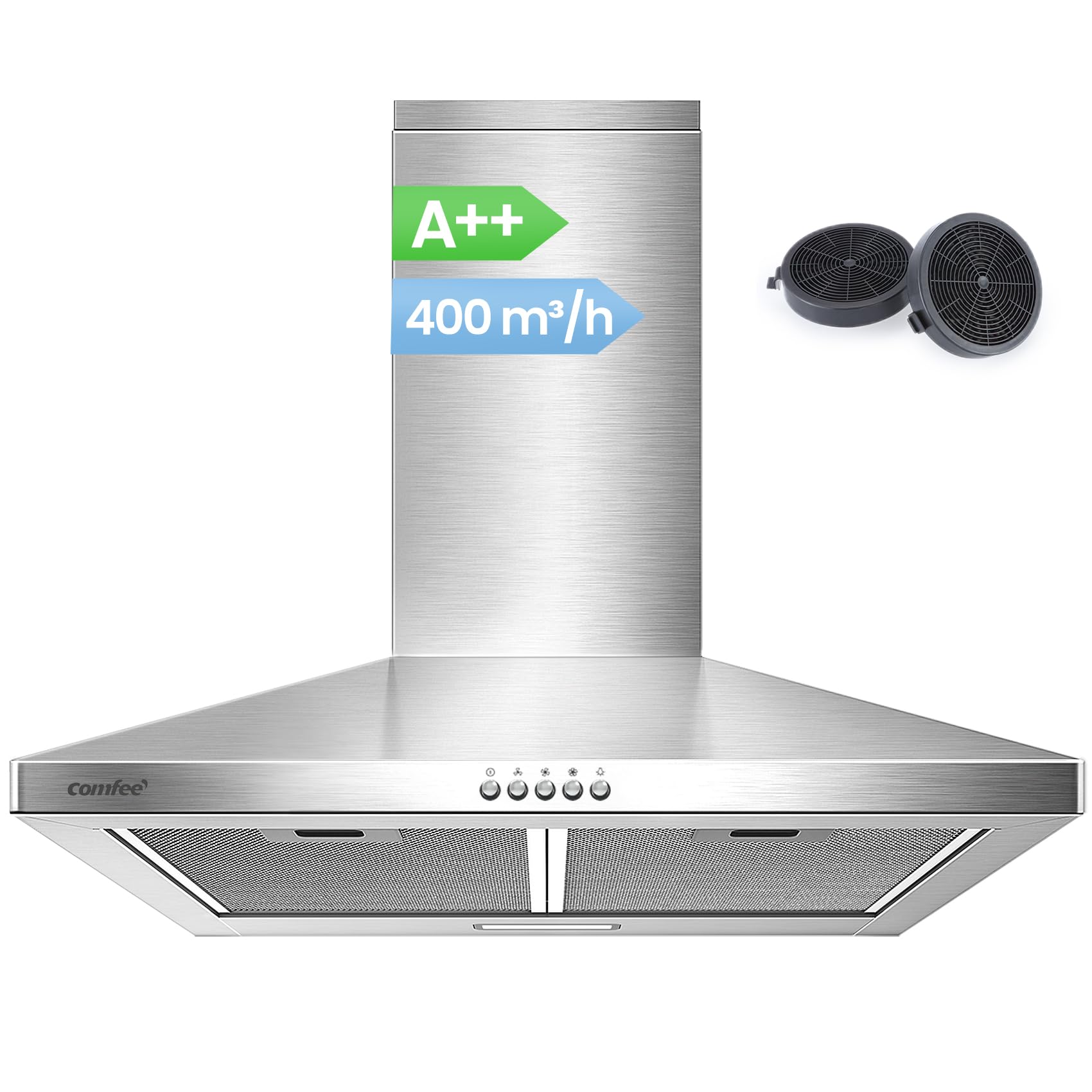 Comfee' CH60A17EM400SS Cappa Aspirante 60cm, Argento