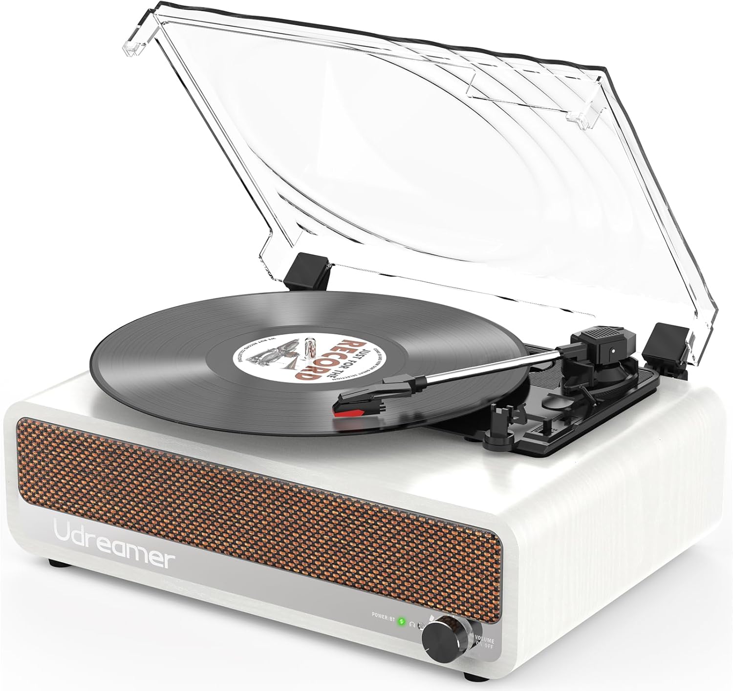 Udreamer Giradischi con Altoparlante Bluetooth 3 Velocità - immagine 1