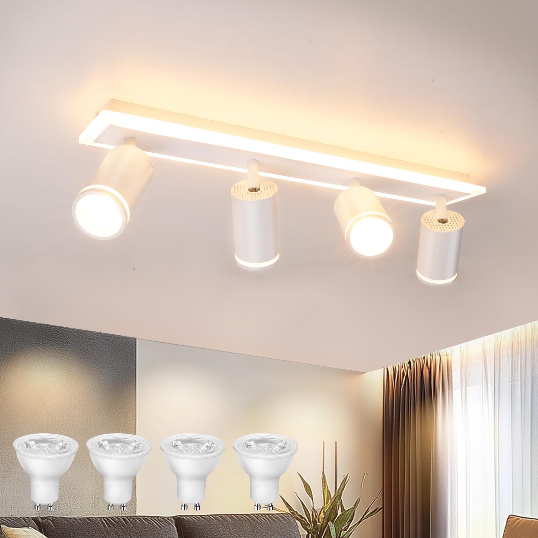 Faretti da Soffitto Orientabili LED 14W+4x5W GU10