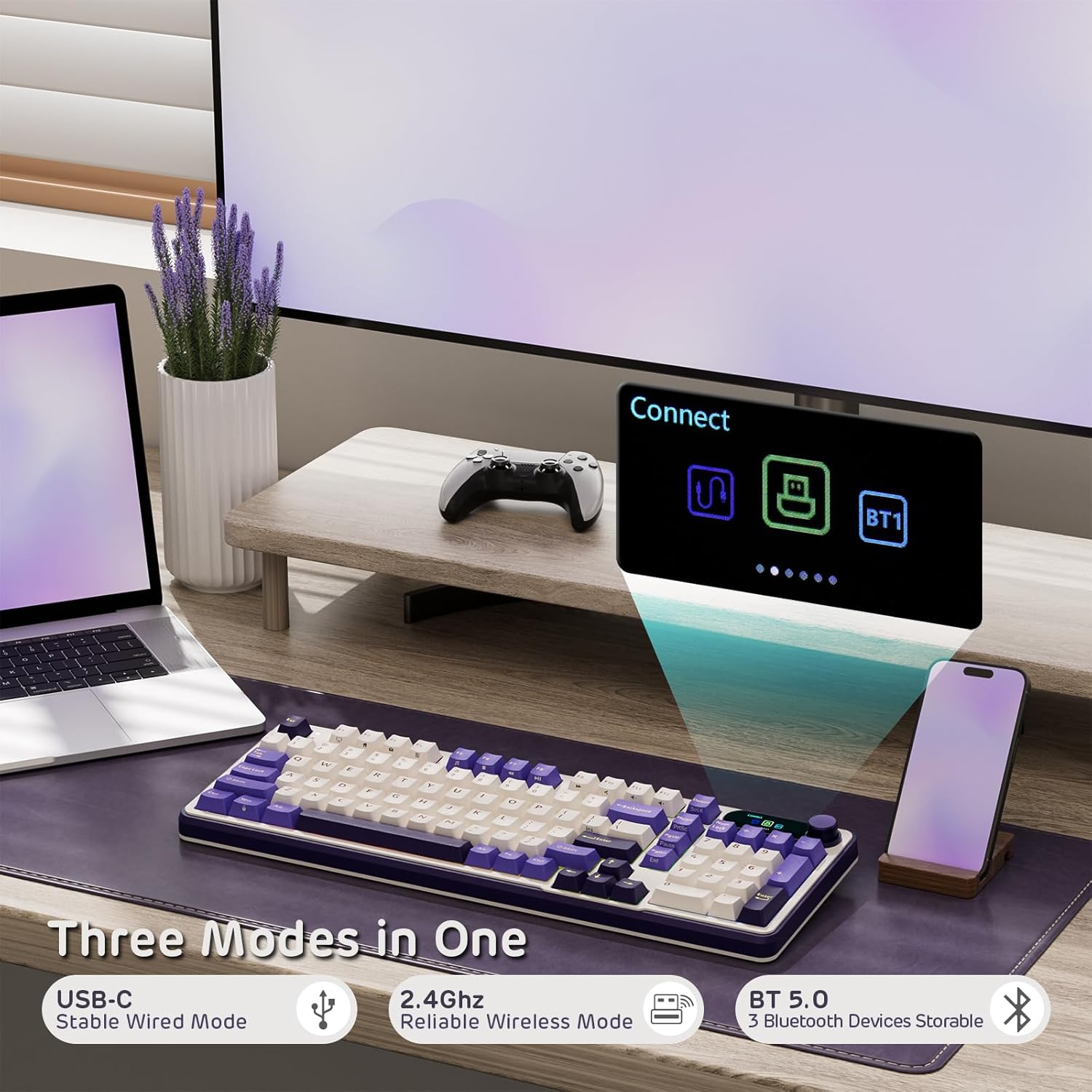 Rk Royal Kludge S98 - Tastiera meccanica wireless - immagine 2