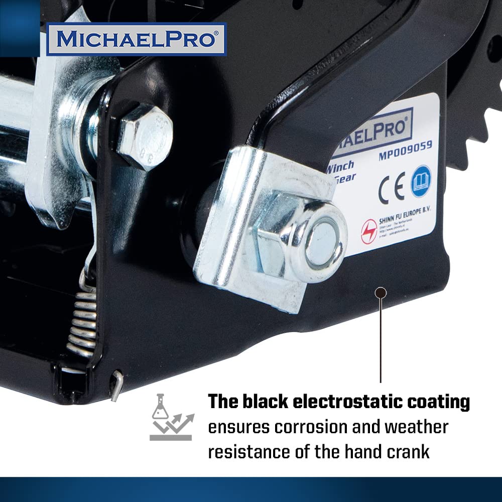 MichaelPro MP009059 - Verricello a fune, 1500 kg - immagine 3