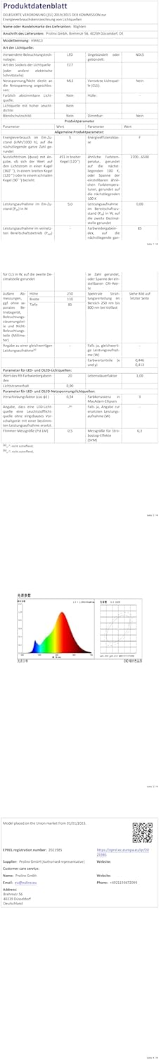 Klighten E27 Lampada da Parete Esterno/Interno IP65 - immagine 8