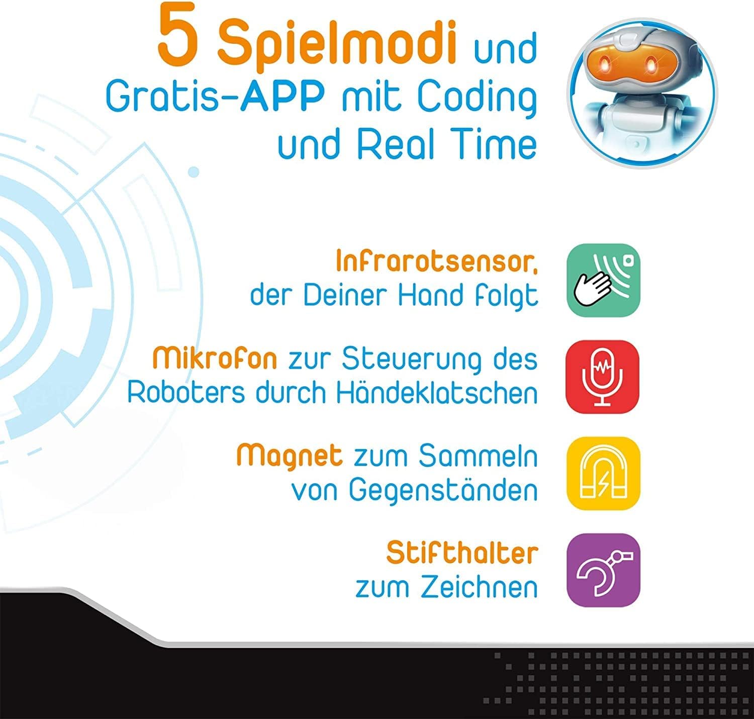 Clementoni Robotics Galileo Mein MC 5.0 - Robot Programmabile - immagine 8