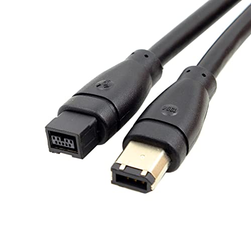 CY IEEE 1394 Firewire 800 - Cavo FireWire da 800 a 400 9p a 6 pin, 1,8 m