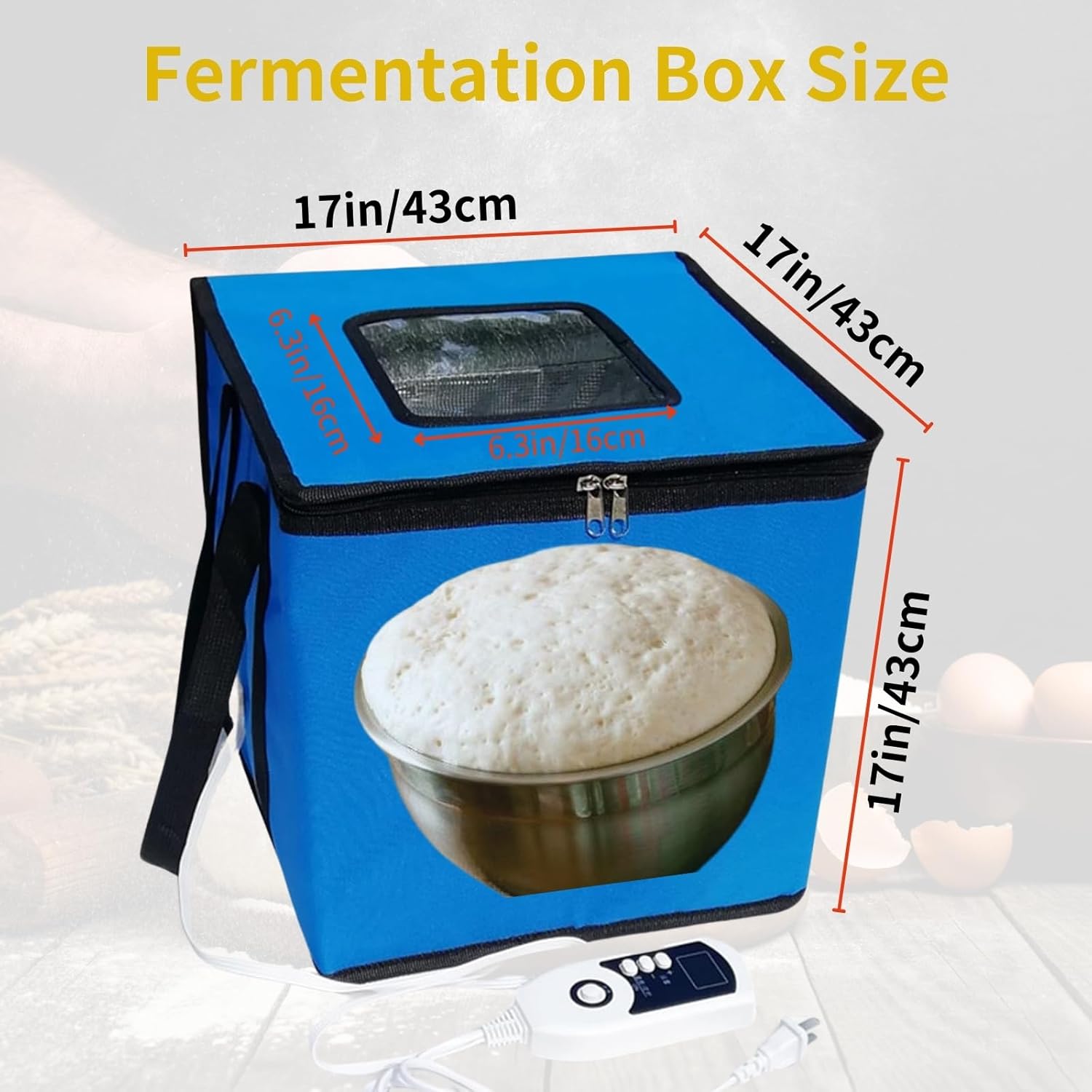 Cloud Fire Scatola Pieghevole per Fermentazione Pasta, Blu - immagine 6