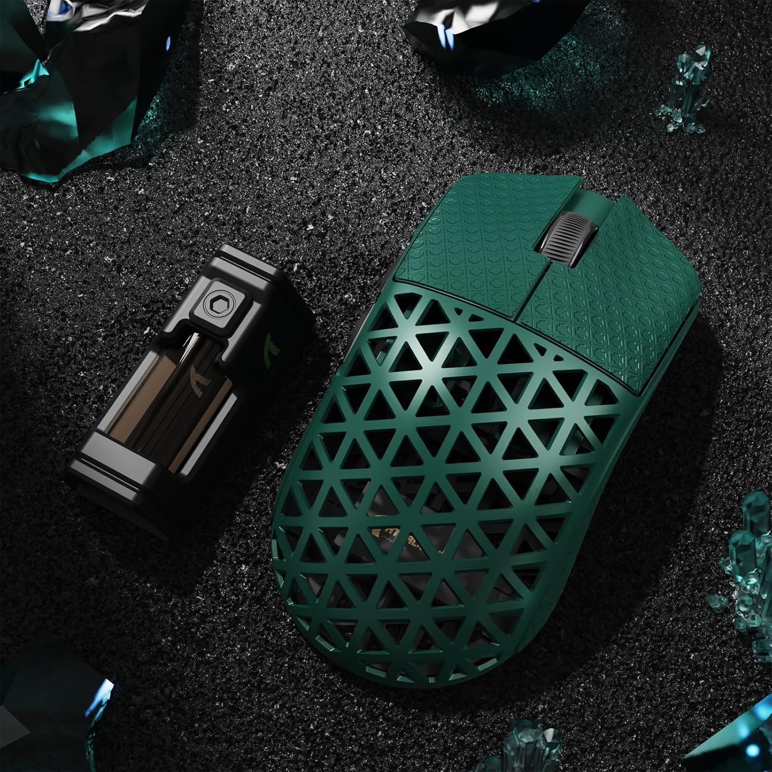 ATTACK SHARK R5 Ultra - Mouse Gaming Wireless 39g, Verde - immagine 8