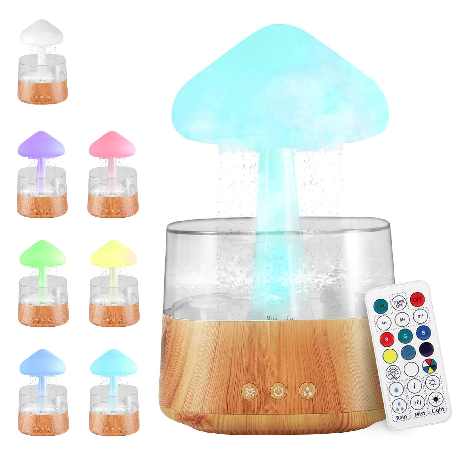 Towwoo Rain Cloud Humidifier 3 in 1 con Telecomando