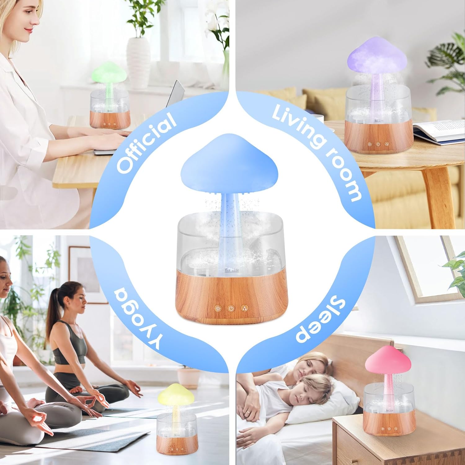 Towwoo Rain Cloud Humidifier 3 in 1 con Telecomando - immagine 7