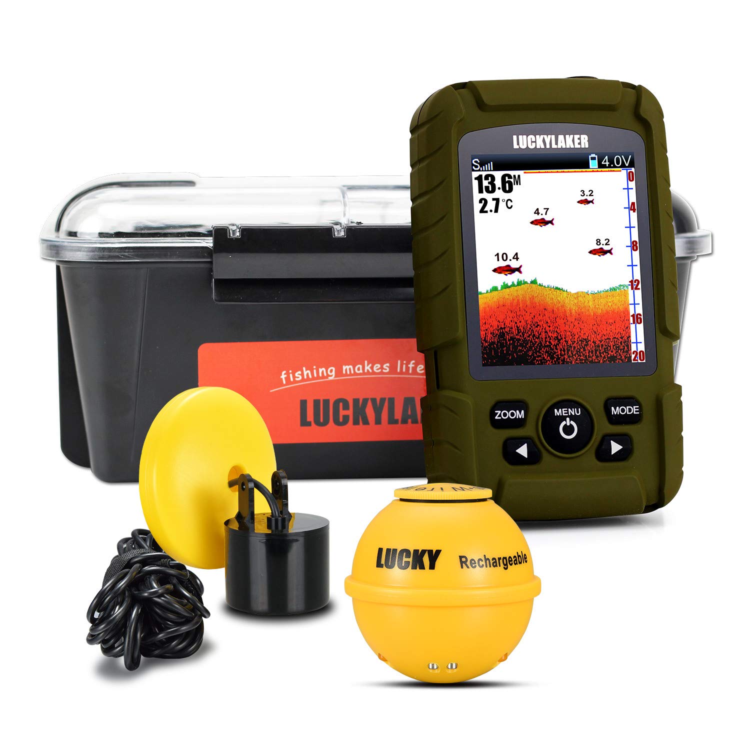 Lucky Fish Finder Palmare Wireless e Cablato