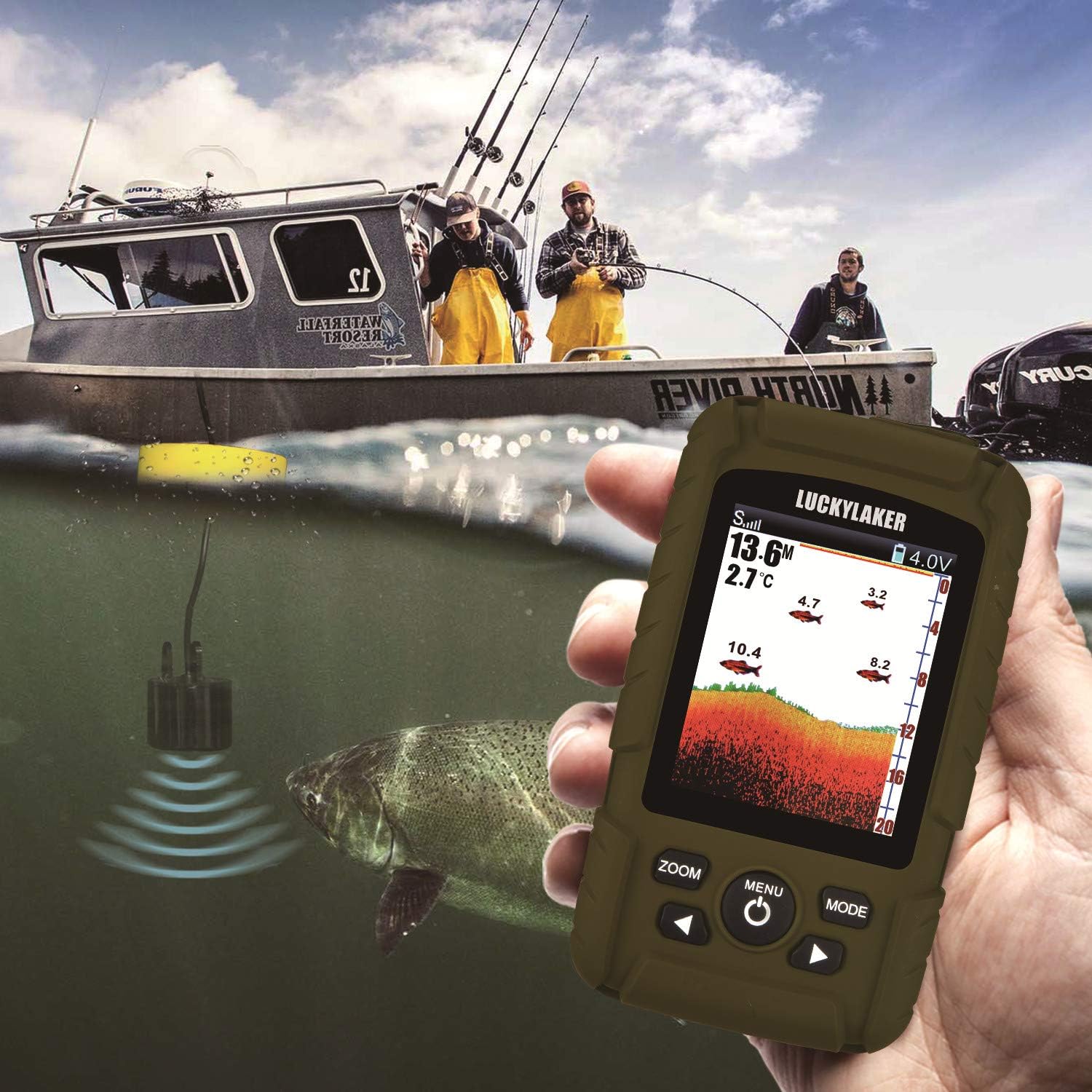 Lucky Fish Finder Palmare Wireless e Cablato - immagine 4