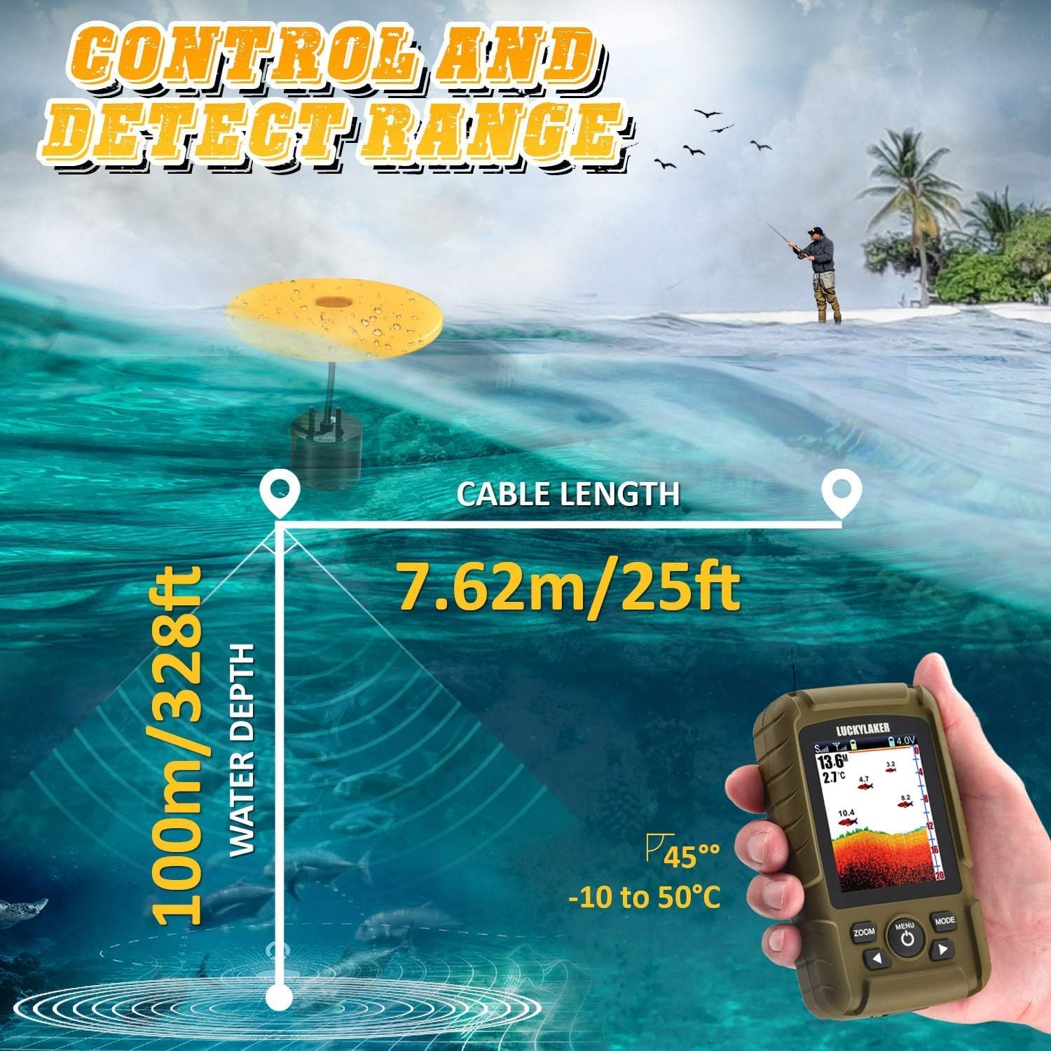 Lucky Fish Finder Palmare Wireless e Cablato - immagine 5