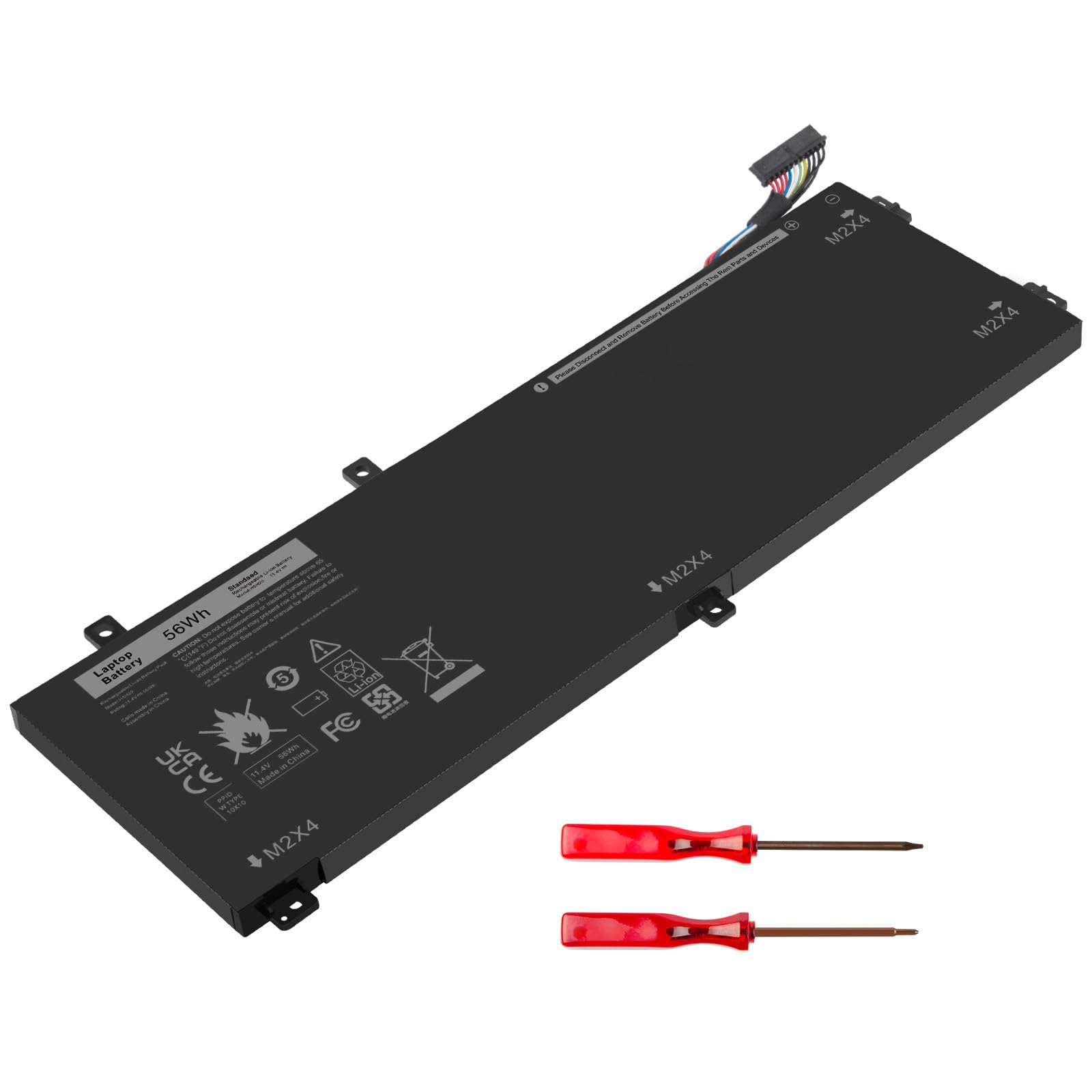 Asuncell H5H20 - Batteria per Dell XPS 15 (11.4V/56Wh)