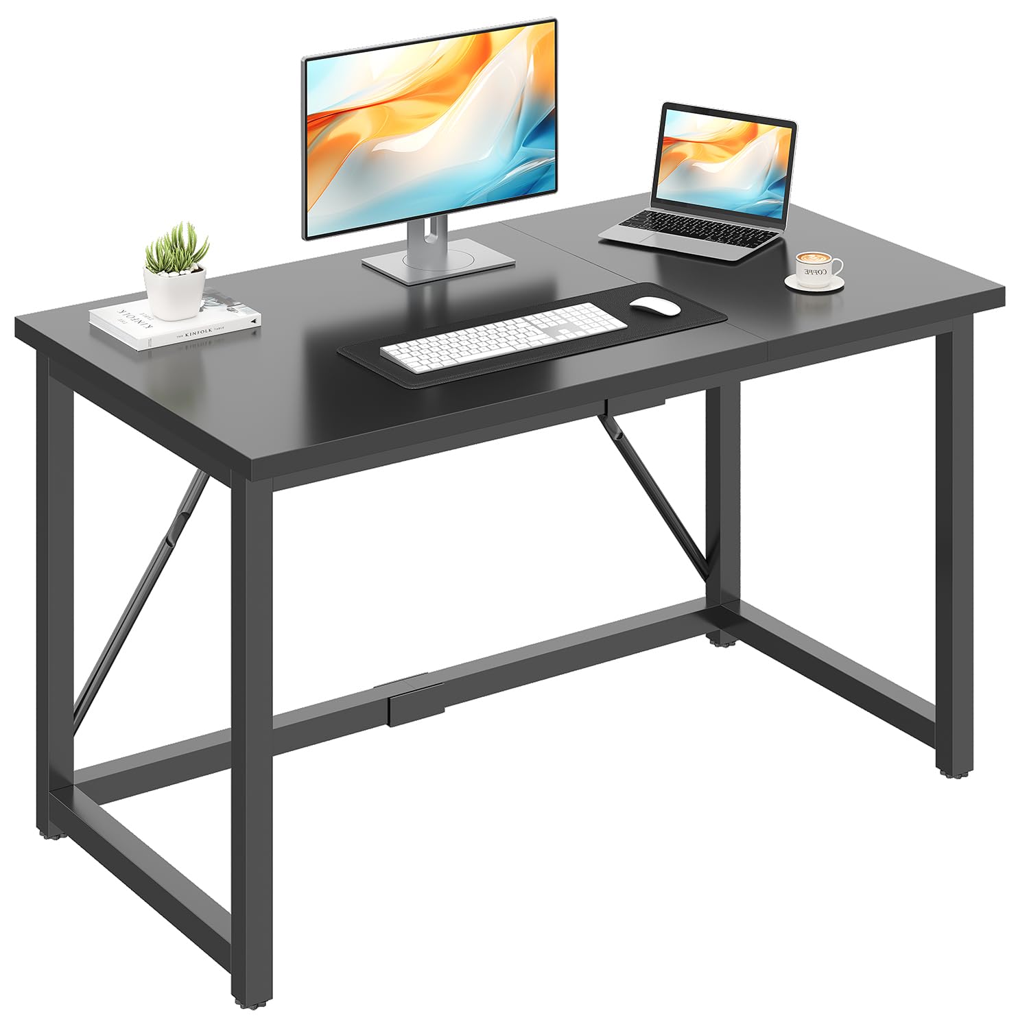 Jummico Scrivania per Computer 120x50x75 cm, Nero