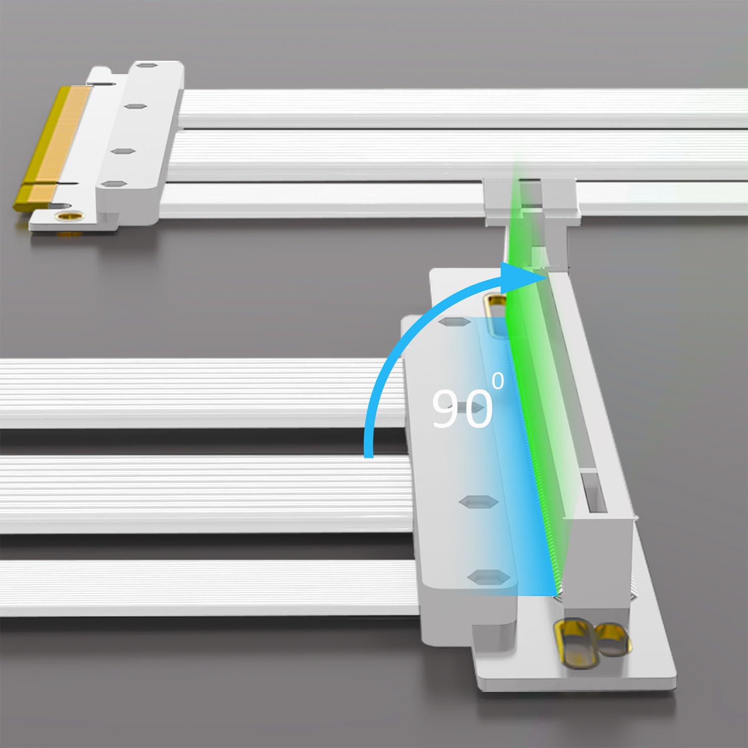 Glotrends Cavo Riser PCIe 5.0 1000mm per GPU - immagine 3