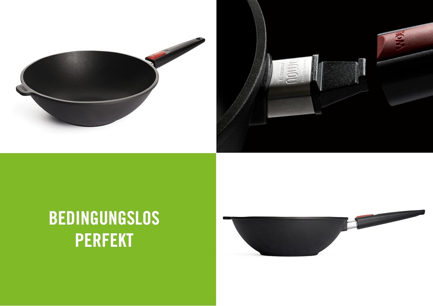 Woll Nowo Il 11030 - Padella Wok in Titanio 30cm - immagine 2