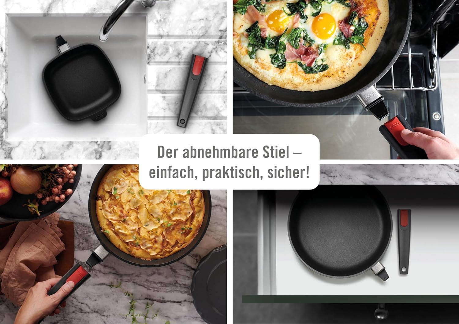 Woll Nowo Il 11030 - Padella Wok in Titanio 30cm - immagine 3