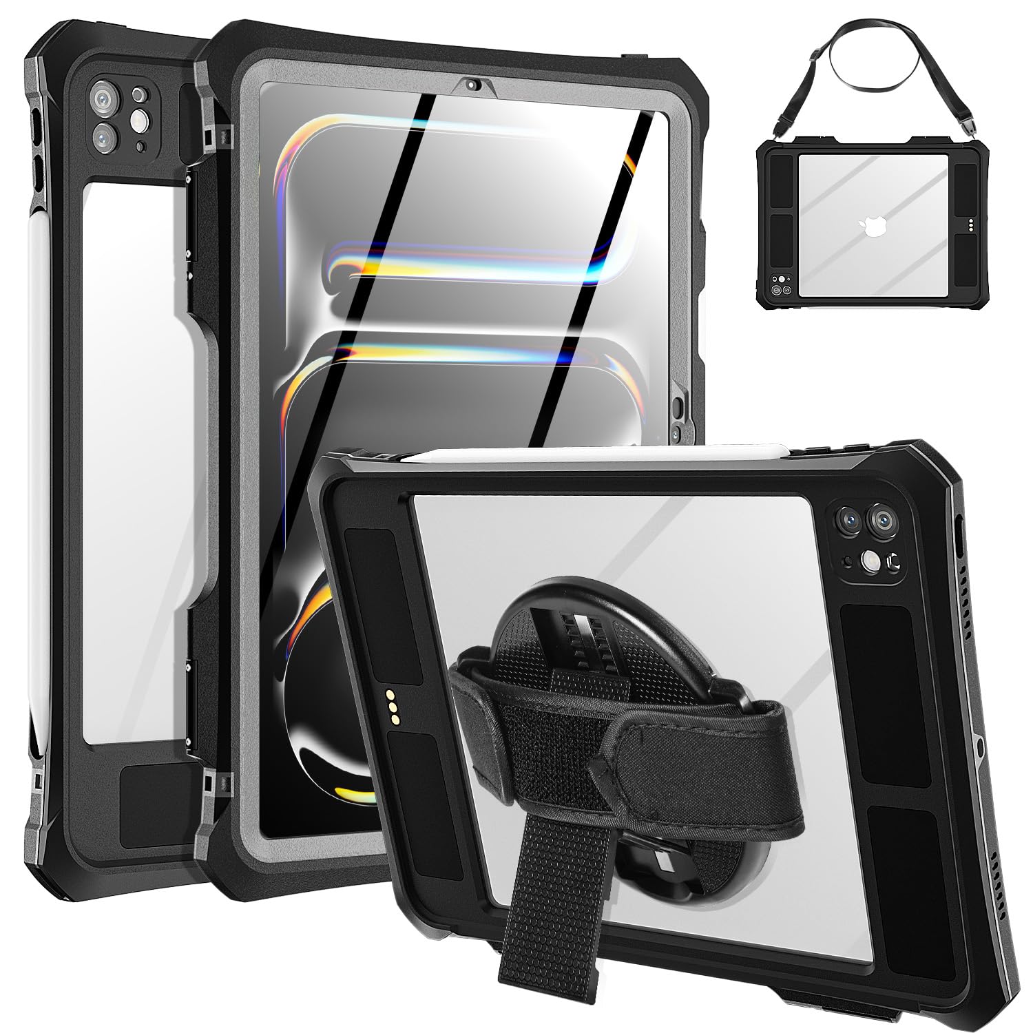 Aicase Custodia Impermeabile per iPad Pro 11" M4 (2024)